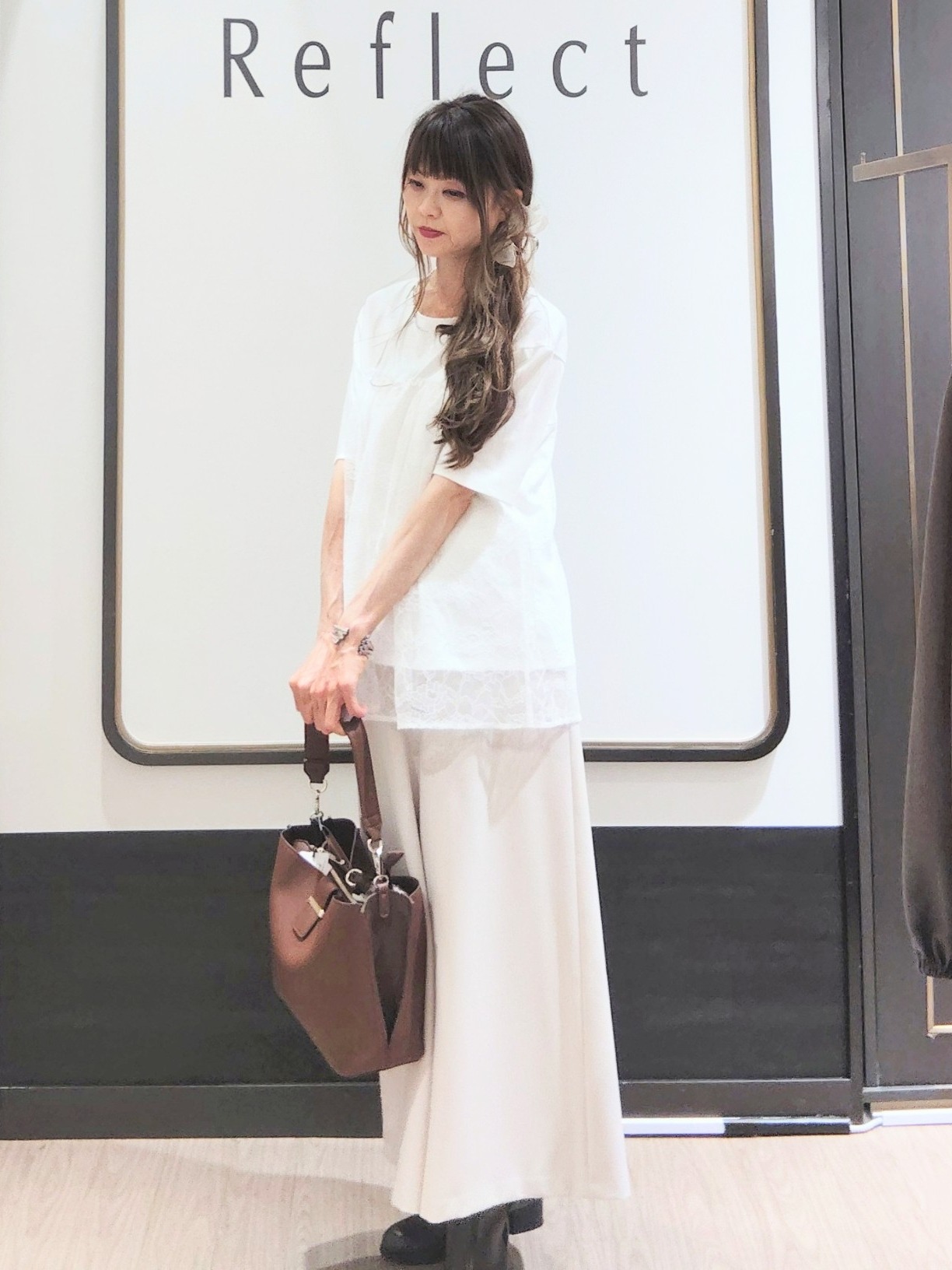 Chiiさんの「Reflect｜ワイドシルエットスカーチョパンツ」を使ったコーディネート