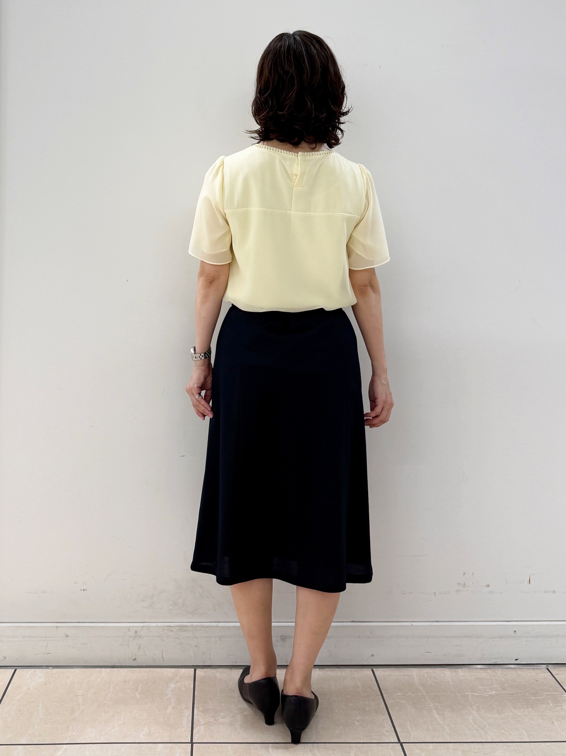 KIKIさんの「Reflect｜【S-4Lサイズ/UVカット／接触冷感】シフォンジャージブラウス」を使ったコーディネート