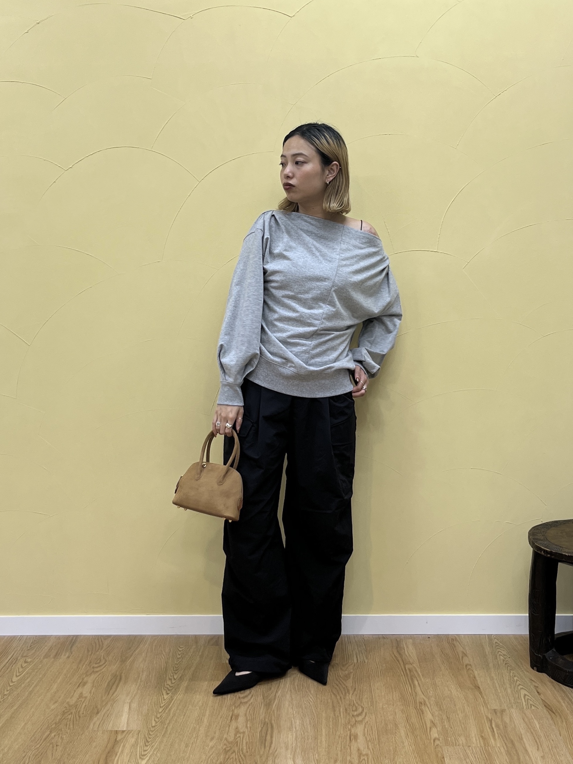 Harukaさんの「INDIVI｜裏毛オフショルカットソー」を使ったコーディネート