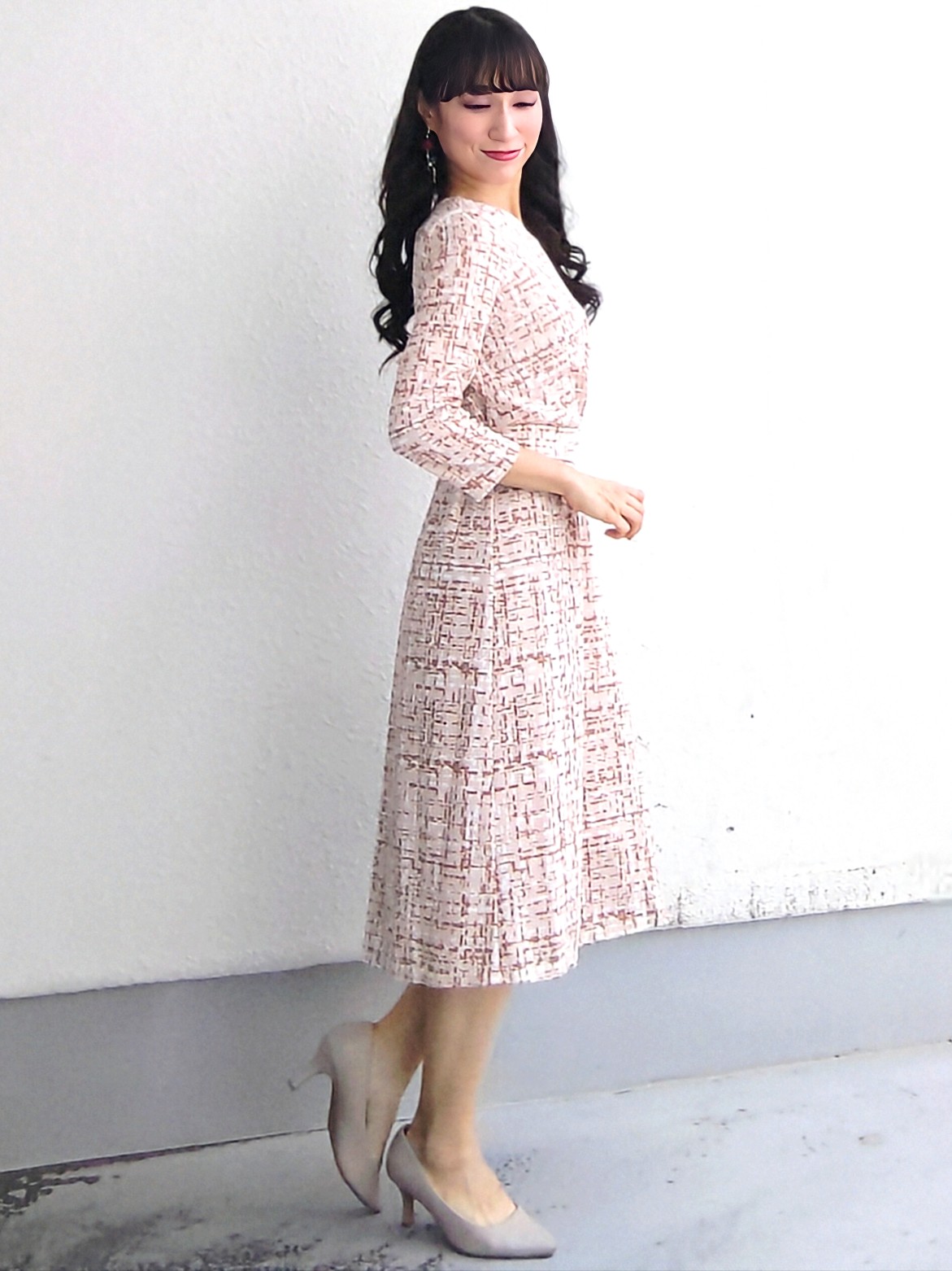 keinaさんの「SunaUna｜【手洗い可／日本製】ジオメトリックワンピース」を使ったコーディネート