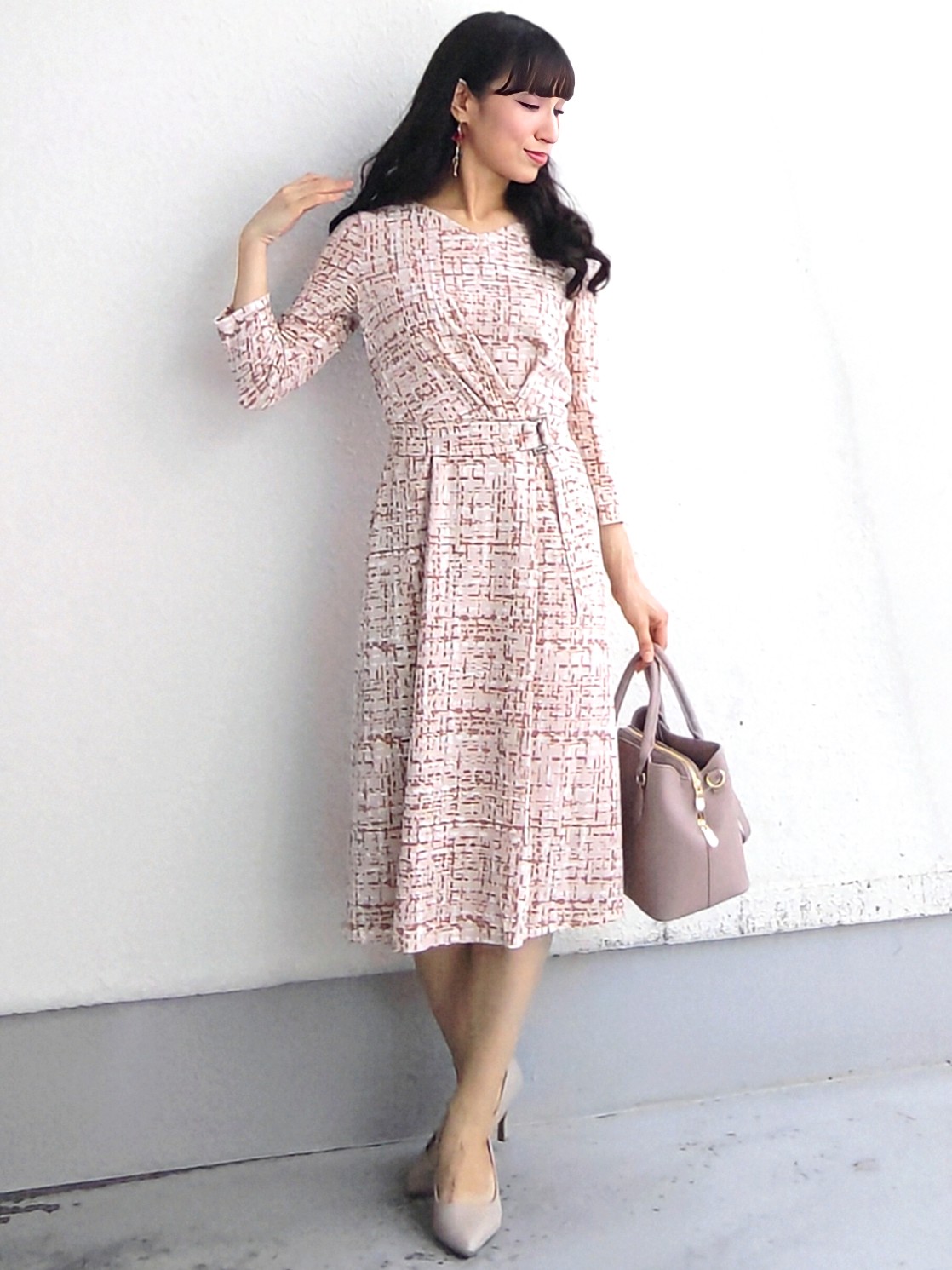 keinaさんの「SunaUna｜【手洗い可／日本製】ジオメトリックワンピース」を使ったコーディネート