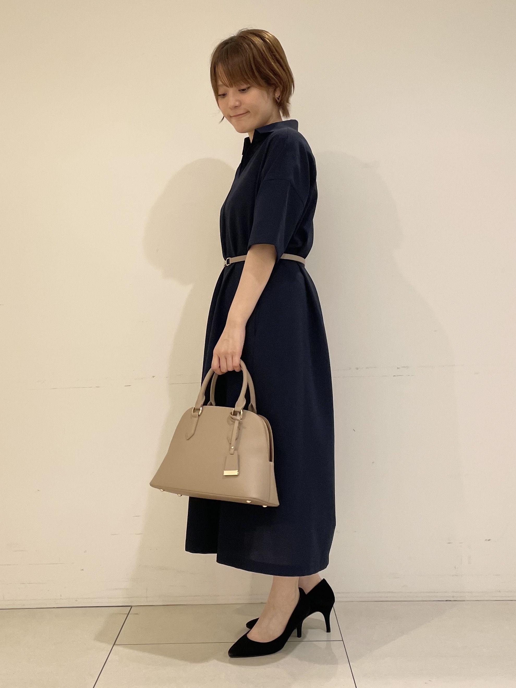 ゆいさんの「UNTITLED｜【残暑も快適/UVカット/接触冷感】エアリークールワンピース」を使ったコーディネート