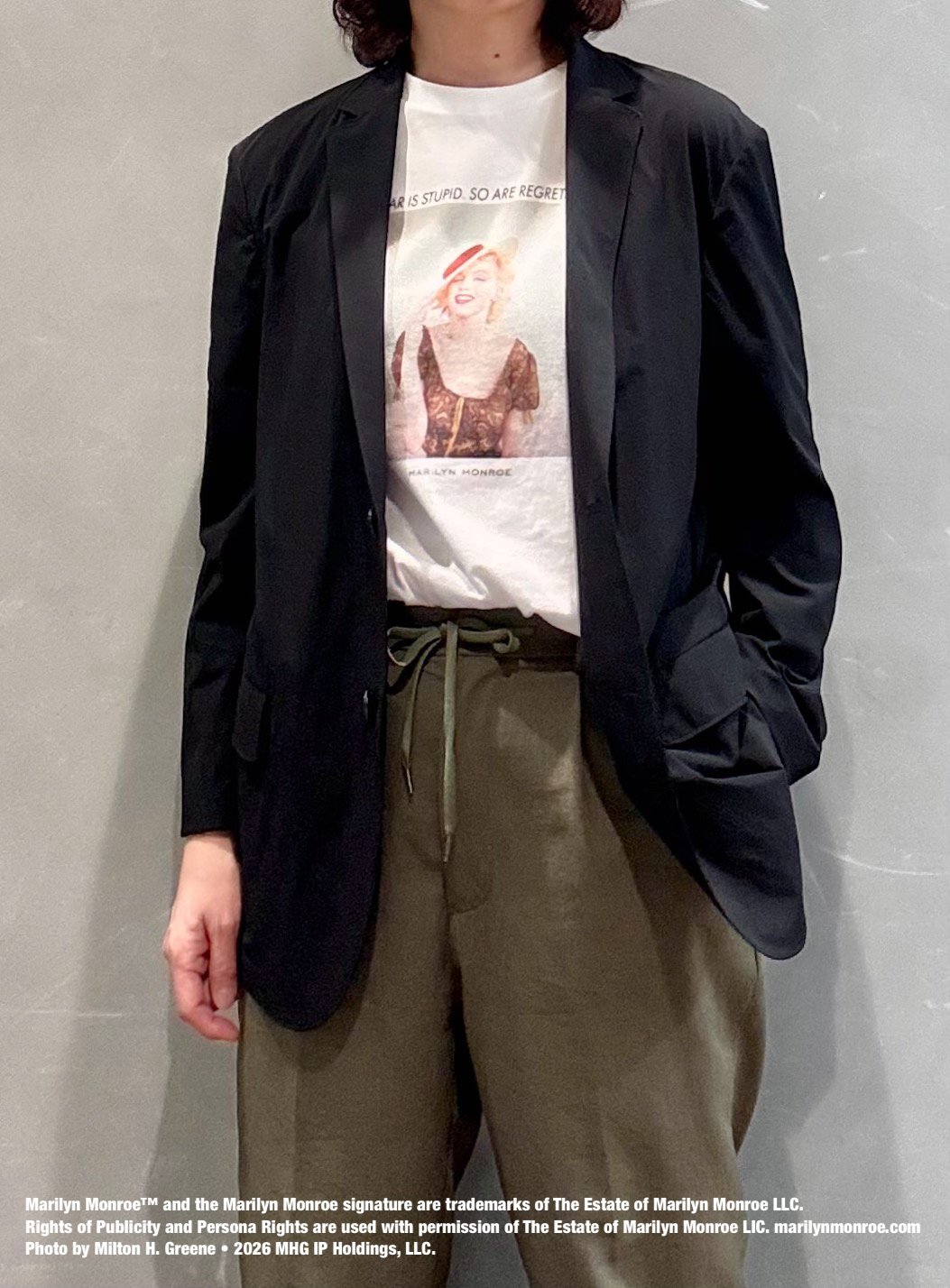 のぐみさんの「TAKEO KIKUCHI｜【別注】マリリン・モンロー/フォトTシャツ」を使ったコーディネート