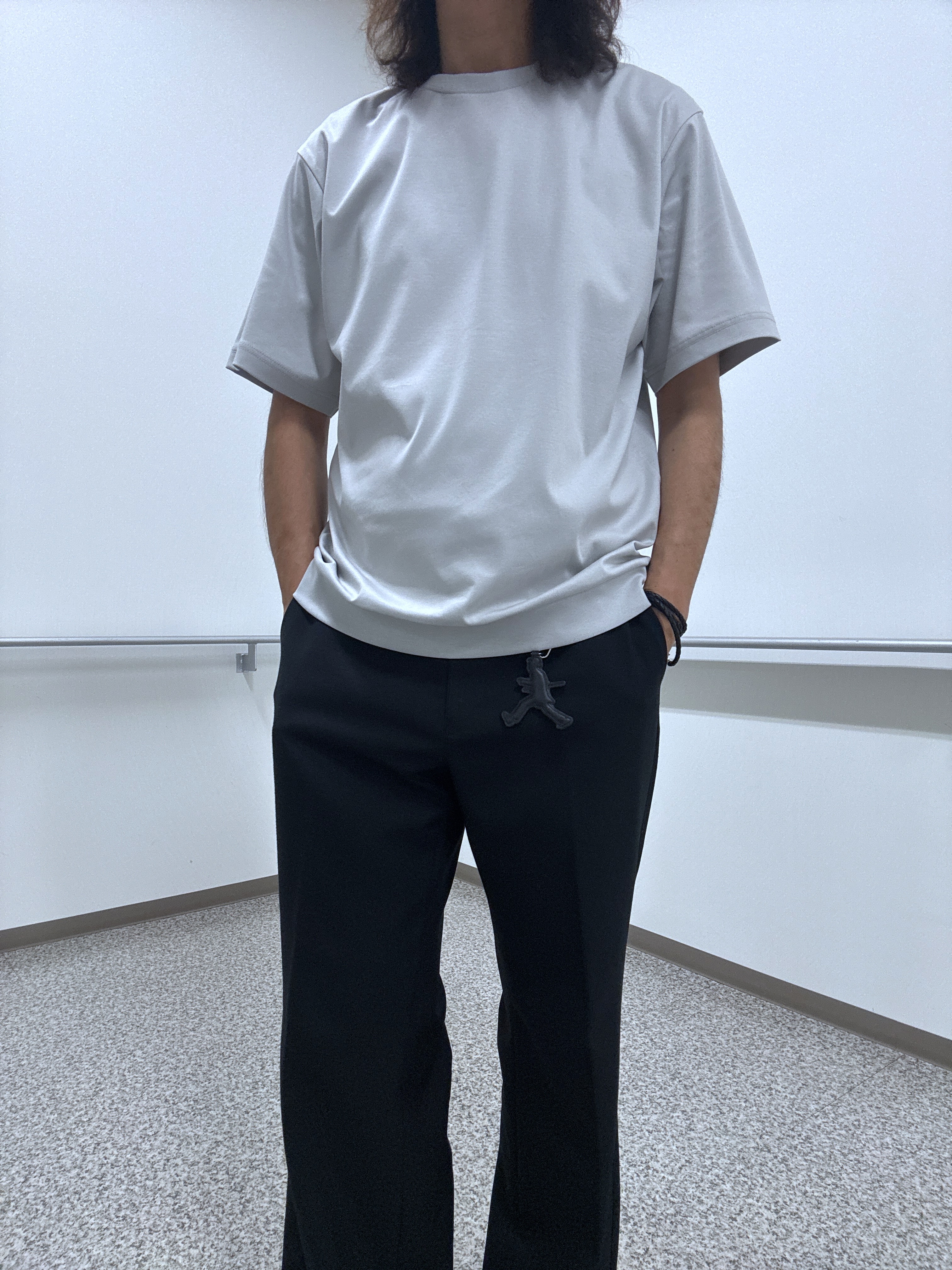 おーのさんの「TAKEO KIKUCHI｜【接触冷感】アイスクリアコットン Tシャツ」を使ったコーディネート