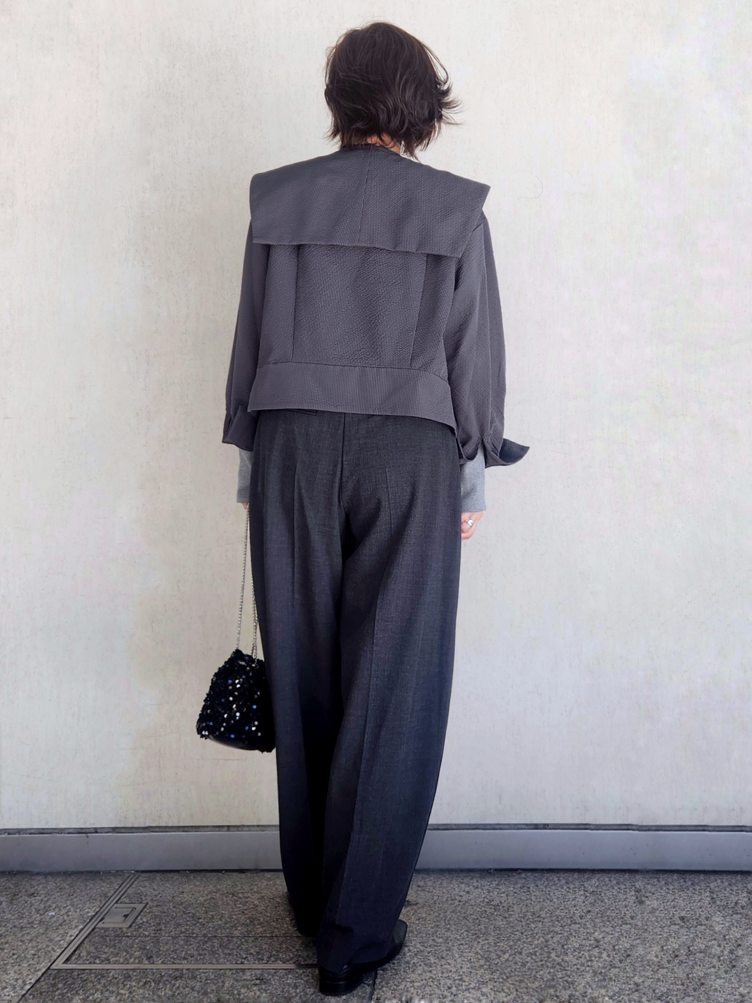 milkyさんの「OPAQUE.CLIP｜【es】セーラーカラーブラウス《洗濯機OK》」を使ったコーディネート