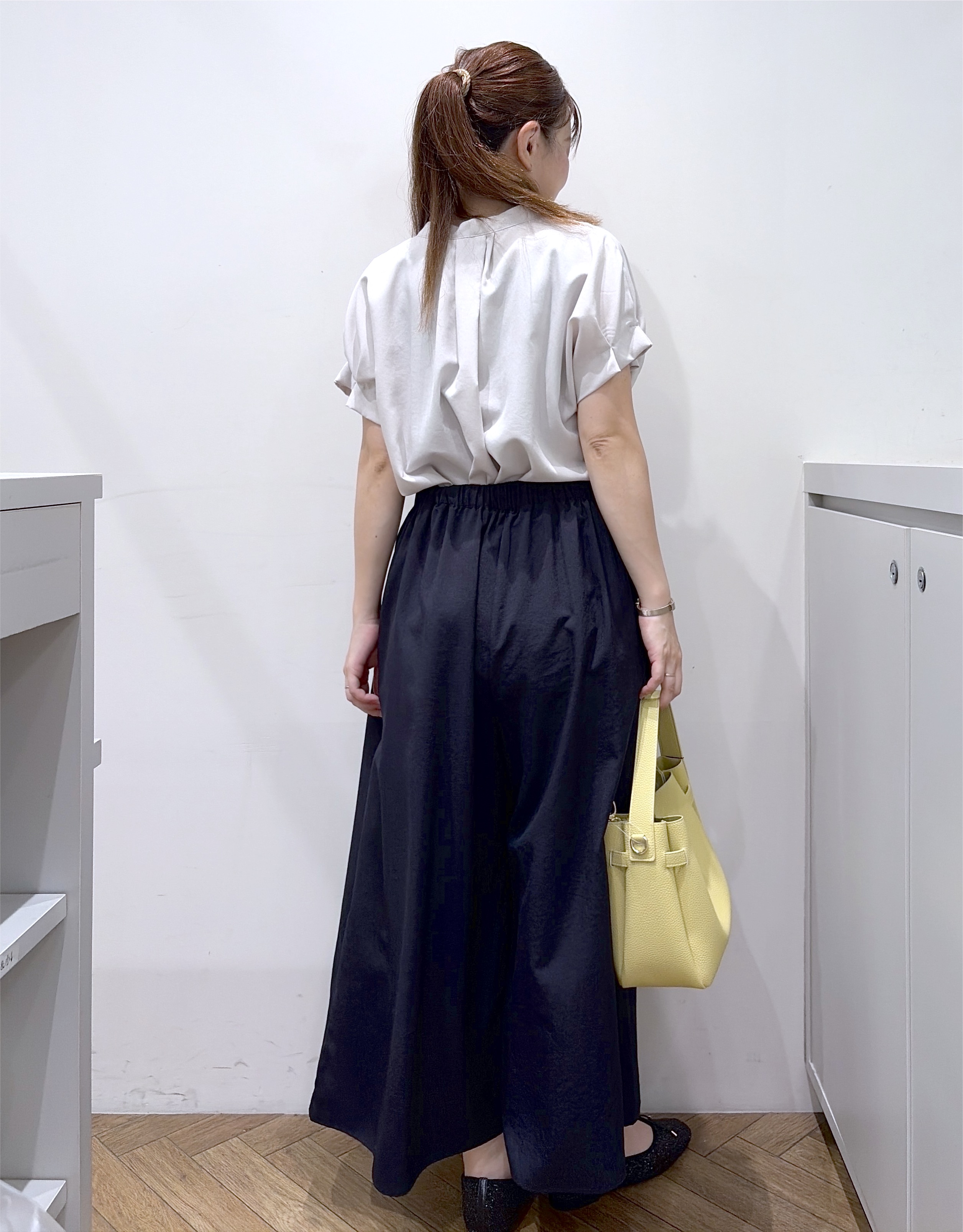 Junさんの「index｜【接触冷感／吸水速乾】タックスキッパーブラウス《防シワ／イージーアイロン／洗濯機OK／9col》」を使ったコーディネート