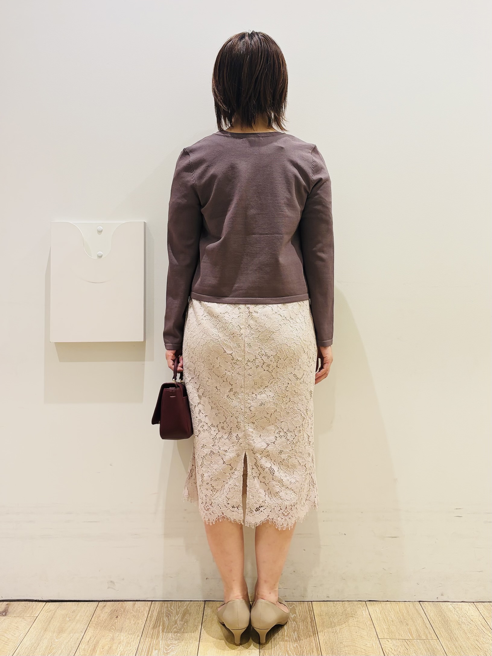 YUKOさんの「index｜【接触冷感／UVケア】ジャカードドッキングスリーブトップス《洗濯機OK》」を使ったコーディネート