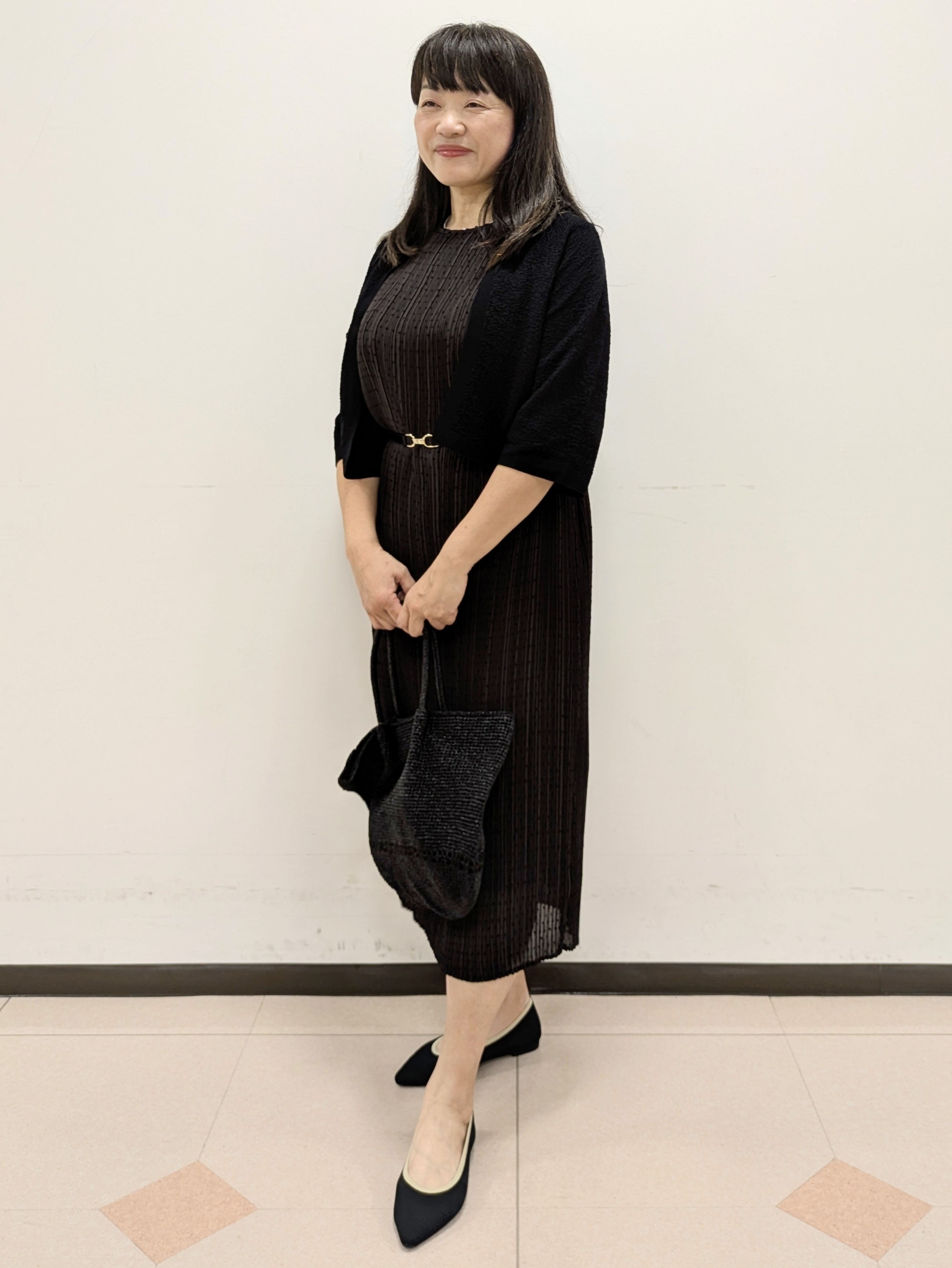 ともさんの「UNTITLED｜【ストレッチ性/洗える】短丈ニットカーディガン」を使ったコーディネート