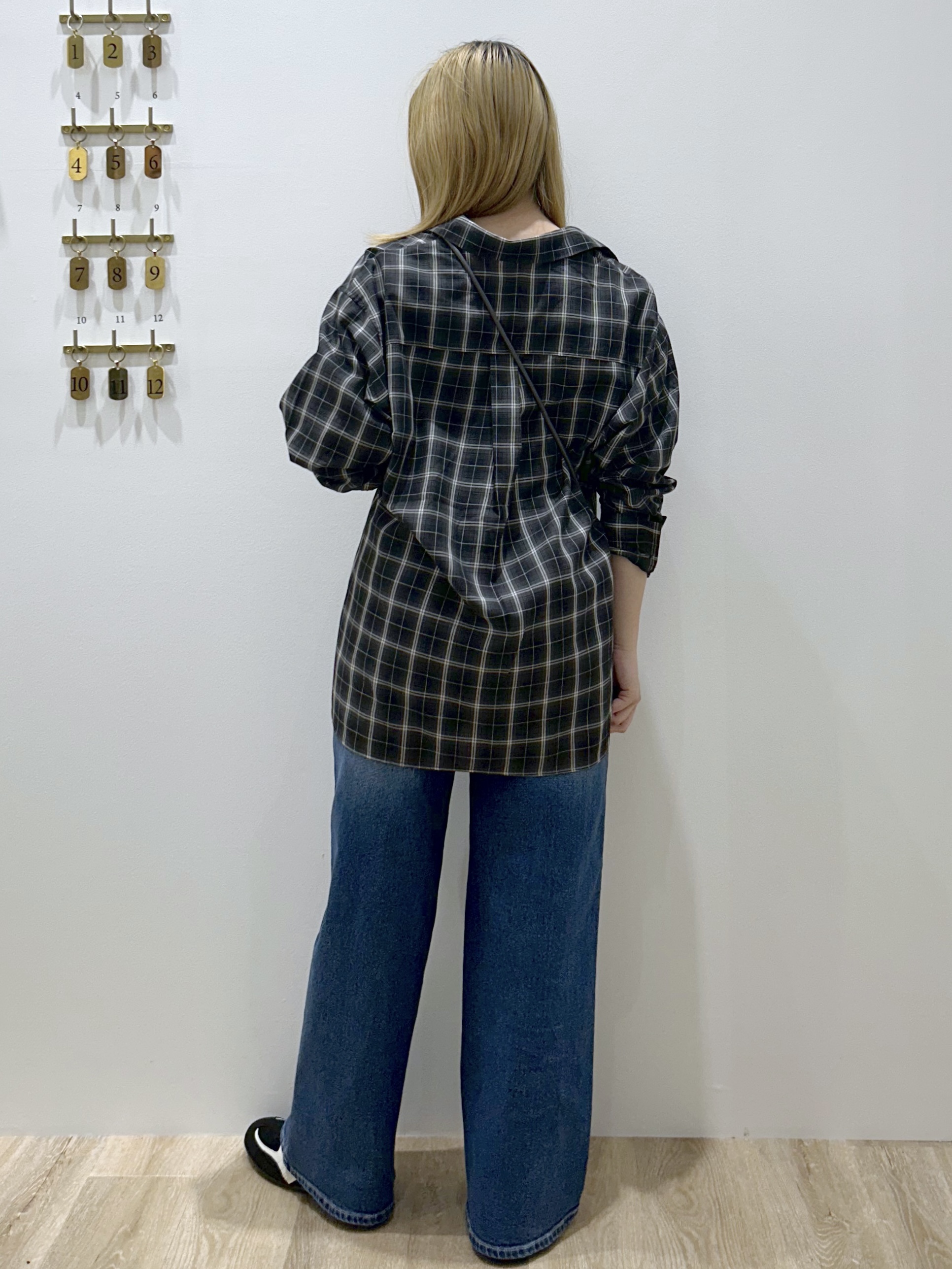 suzukaさんの「OPAQUE.CLIP｜チェック柄シャツ【洗濯機OK】」を使ったコーディネート