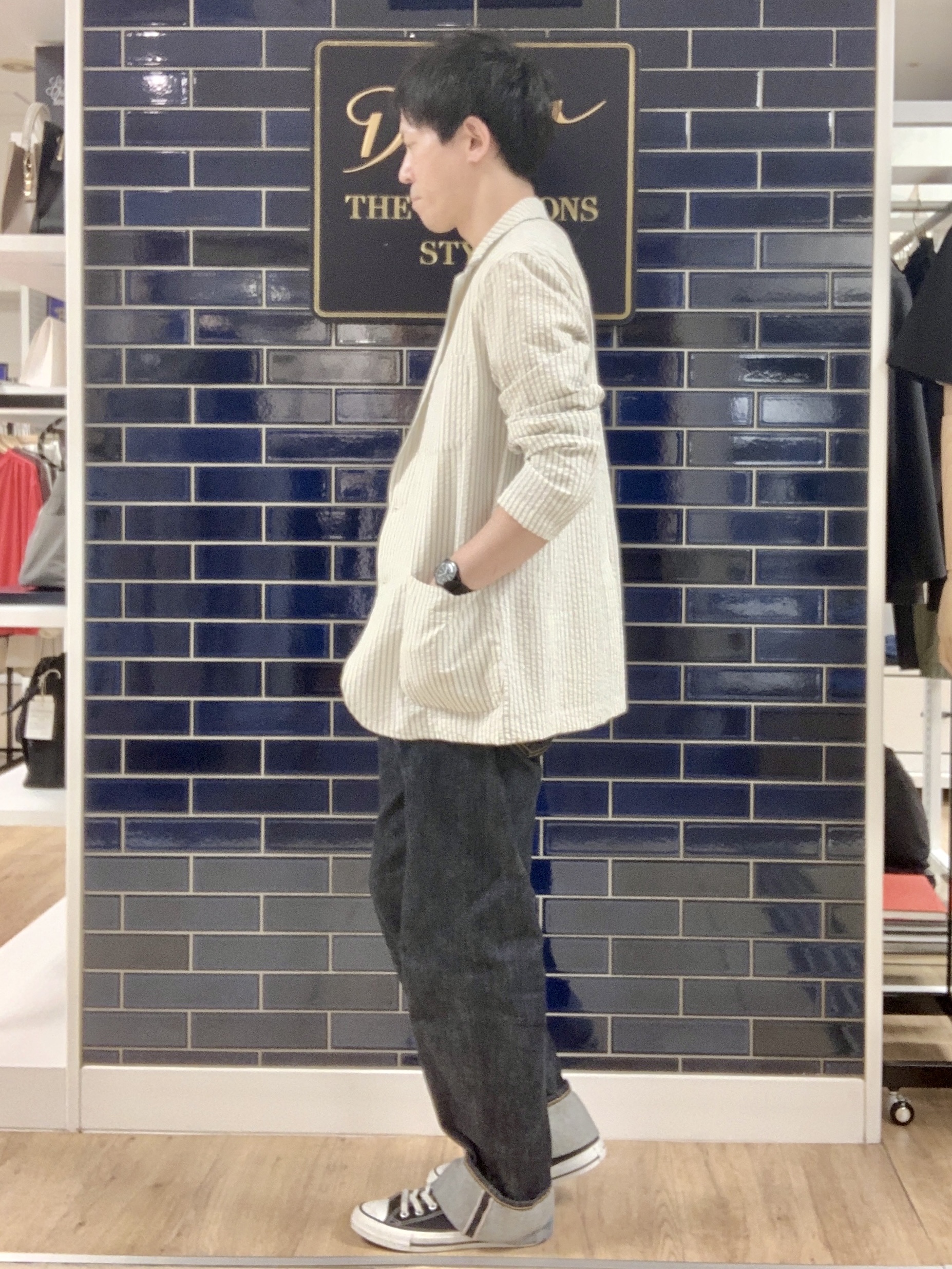 Takaさんの「Dessin｜【セットアップ可/洗える】サッカー素材ジャケット」を使ったコーディネート