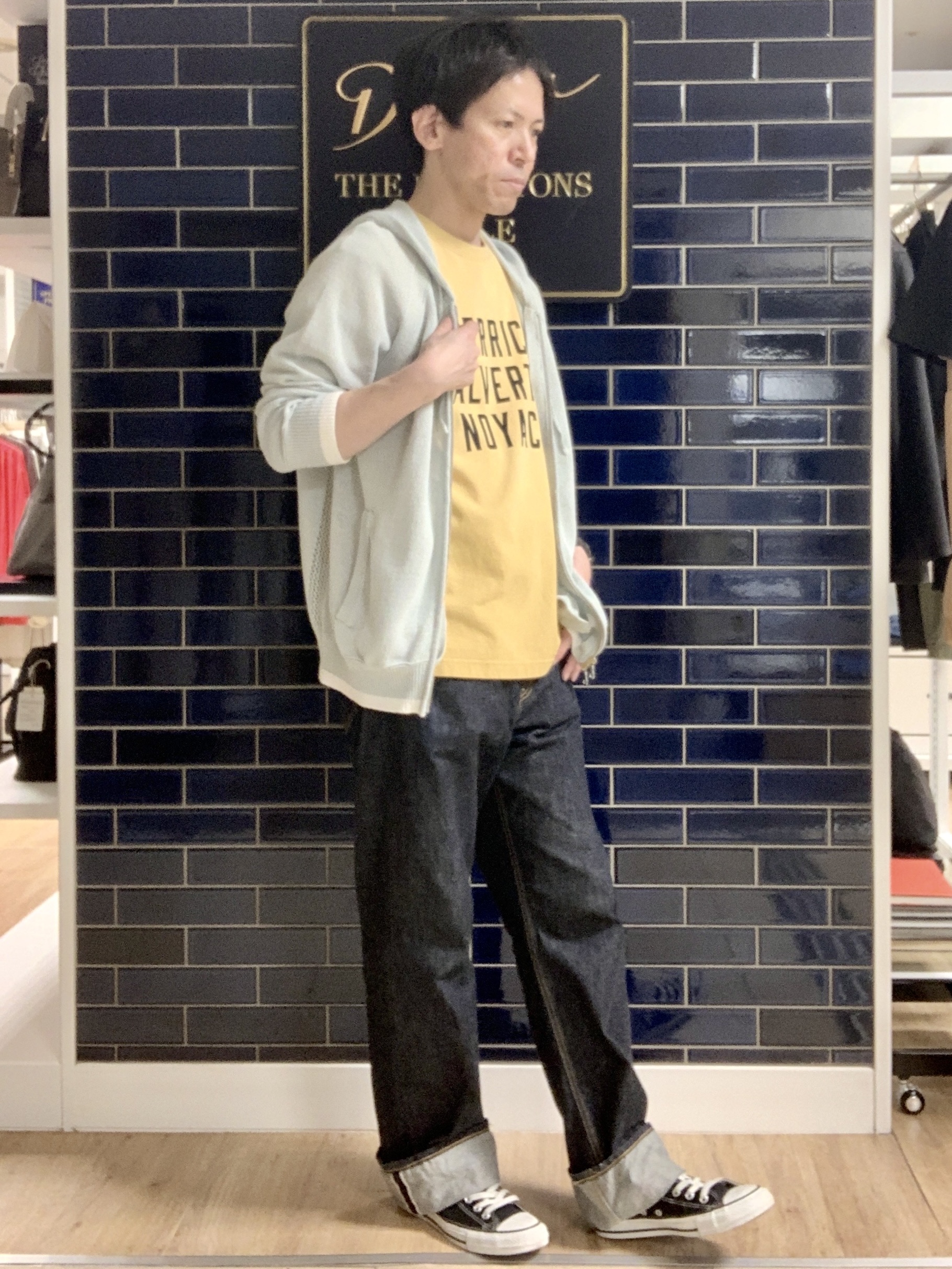 Takaさんの「Dessin｜ペーパーブレンドジップカーデ」を使ったコーディネート