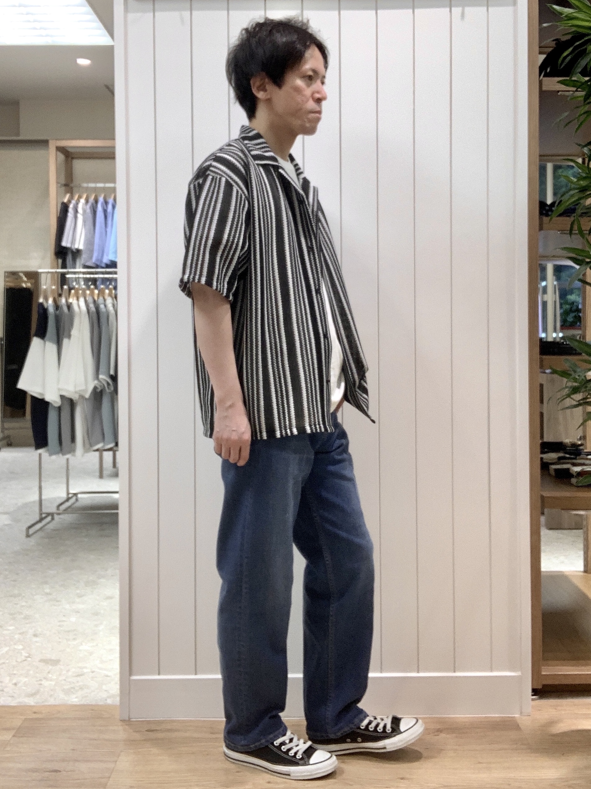 Takaさんの「Dessin｜ストライプシャツ」を使ったコーディネート