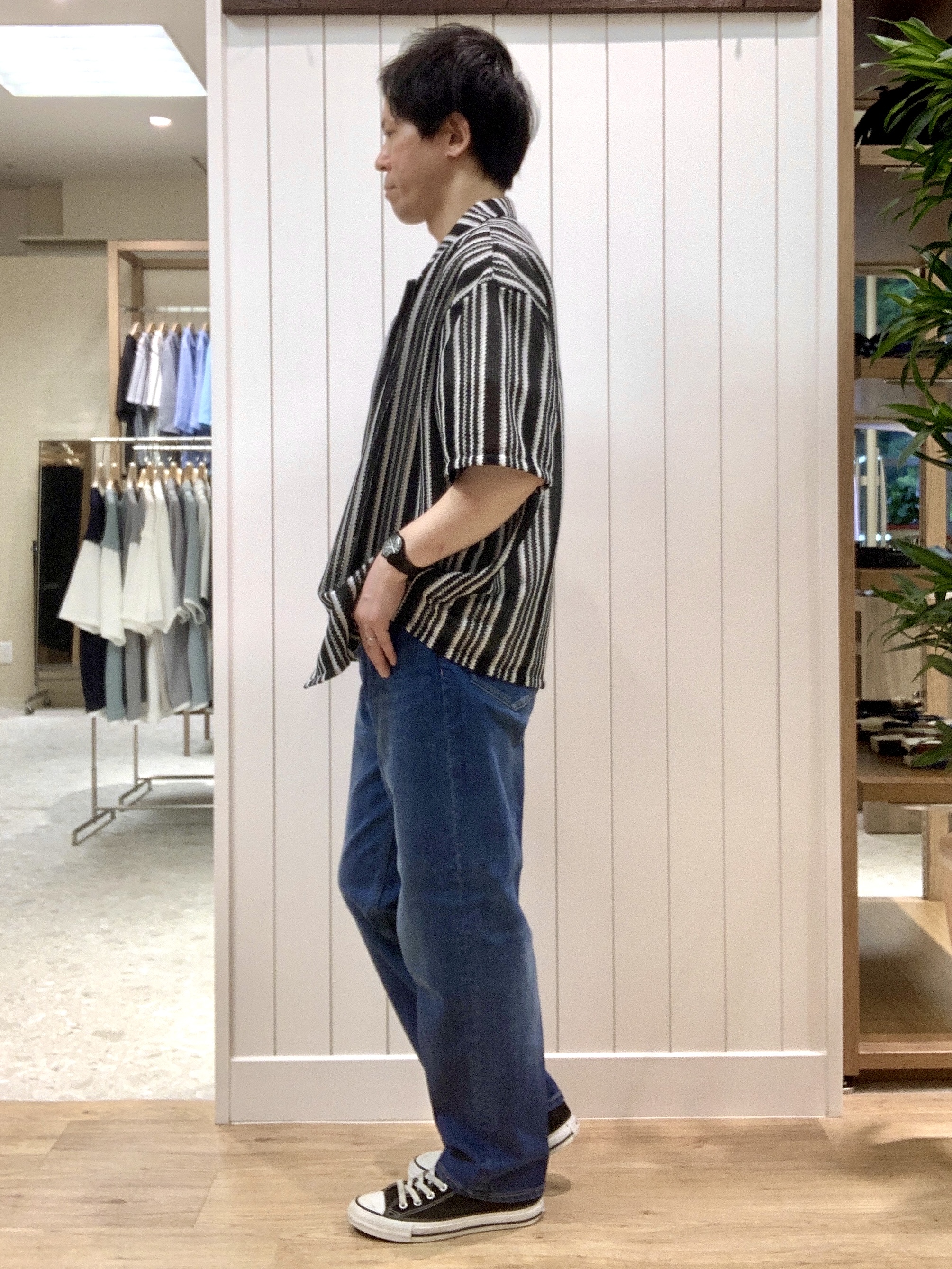 Takaさんの「Dessin｜ストライプシャツ」を使ったコーディネート