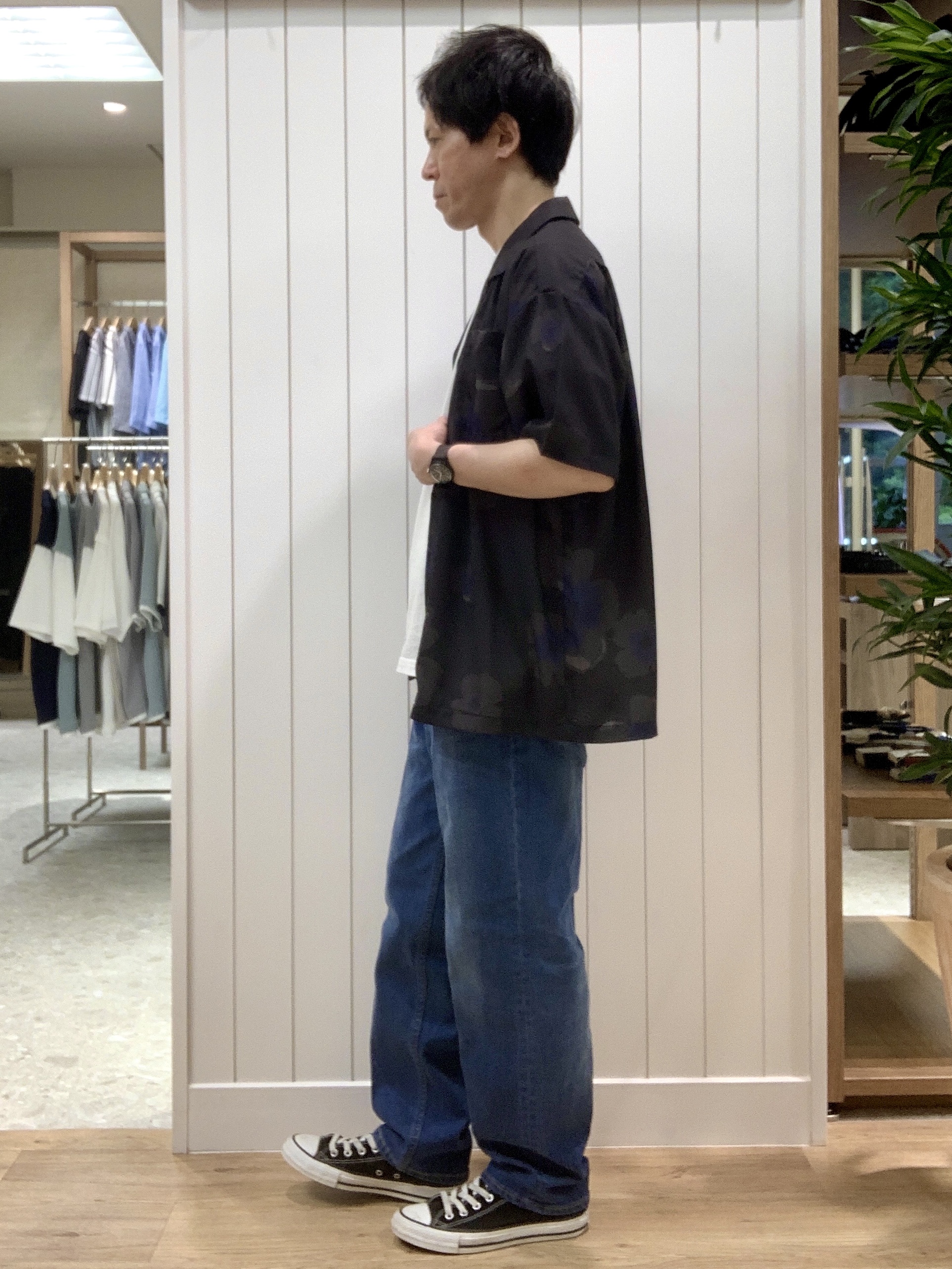 Takaさんの「Dessin｜【洗える】ボタニカル柄プリントシャツ」を使ったコーディネート