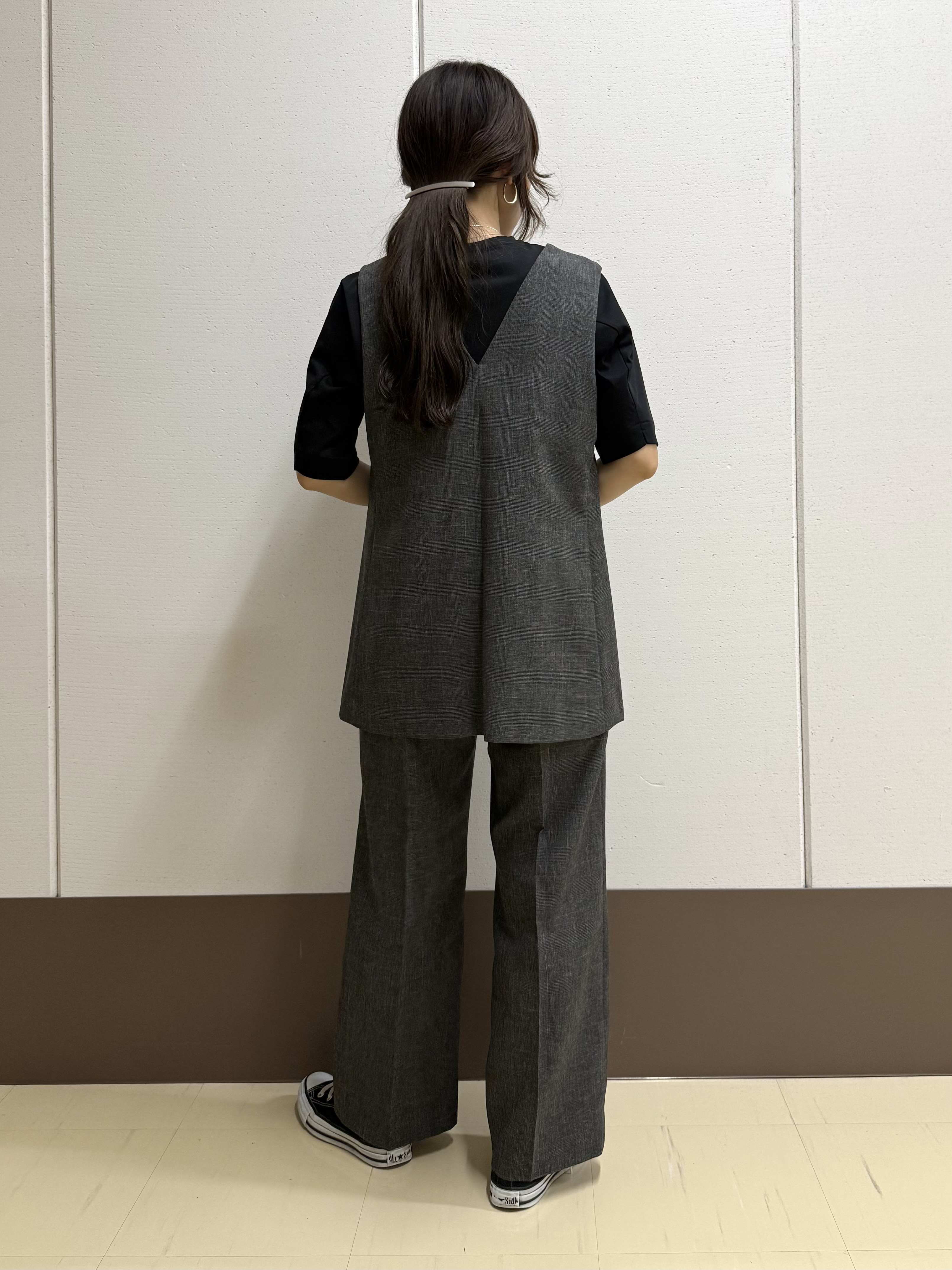 mamiさんの「INDIVI｜【抗菌防臭／消臭】上品光沢コットンTシャツ」を使ったコーディネート
