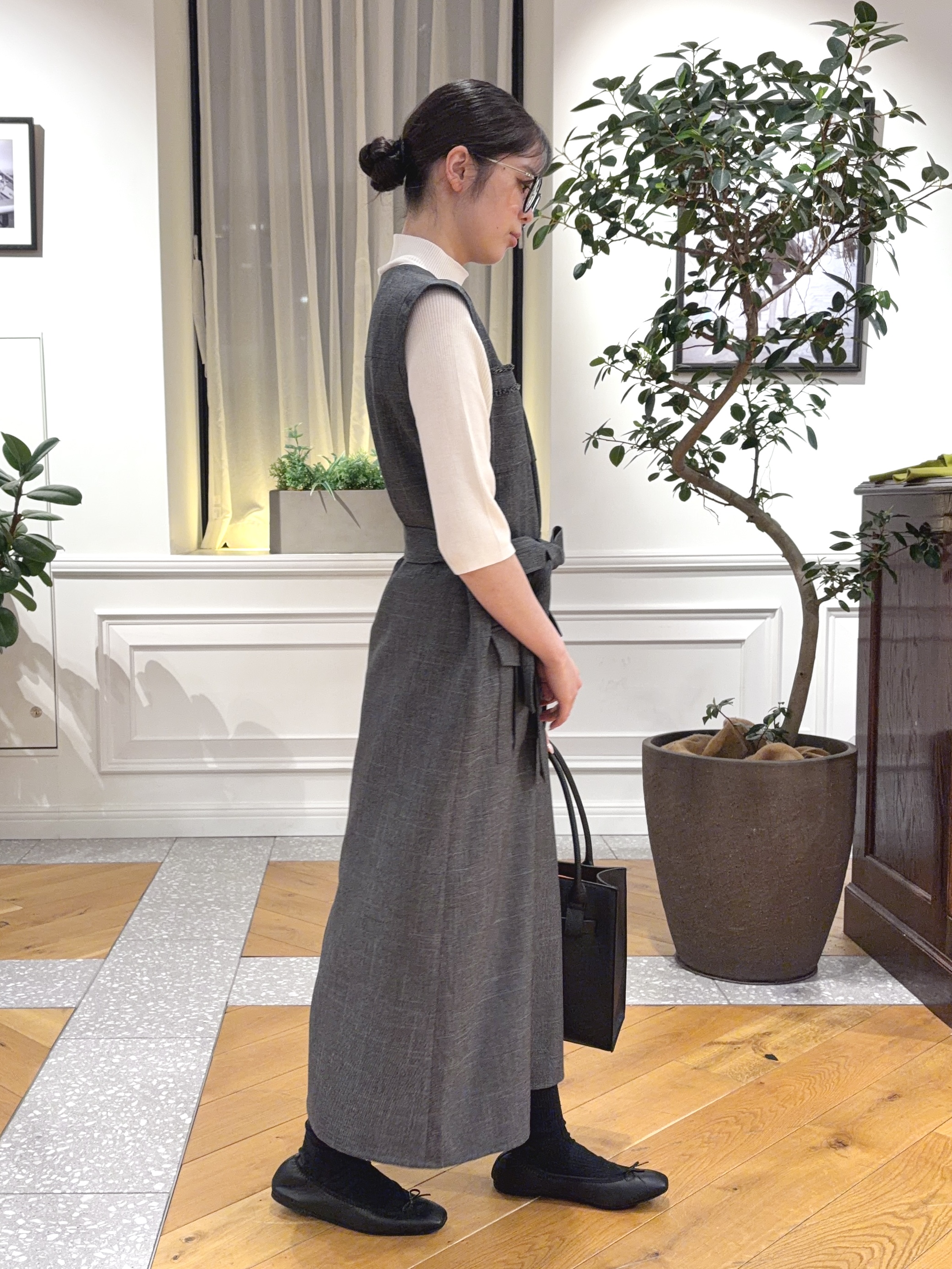 pupiさんの「DRESSTERIOR｜【接触冷感】クールタッチカットハーフスリーブプルオーバー」を使ったコーディネート