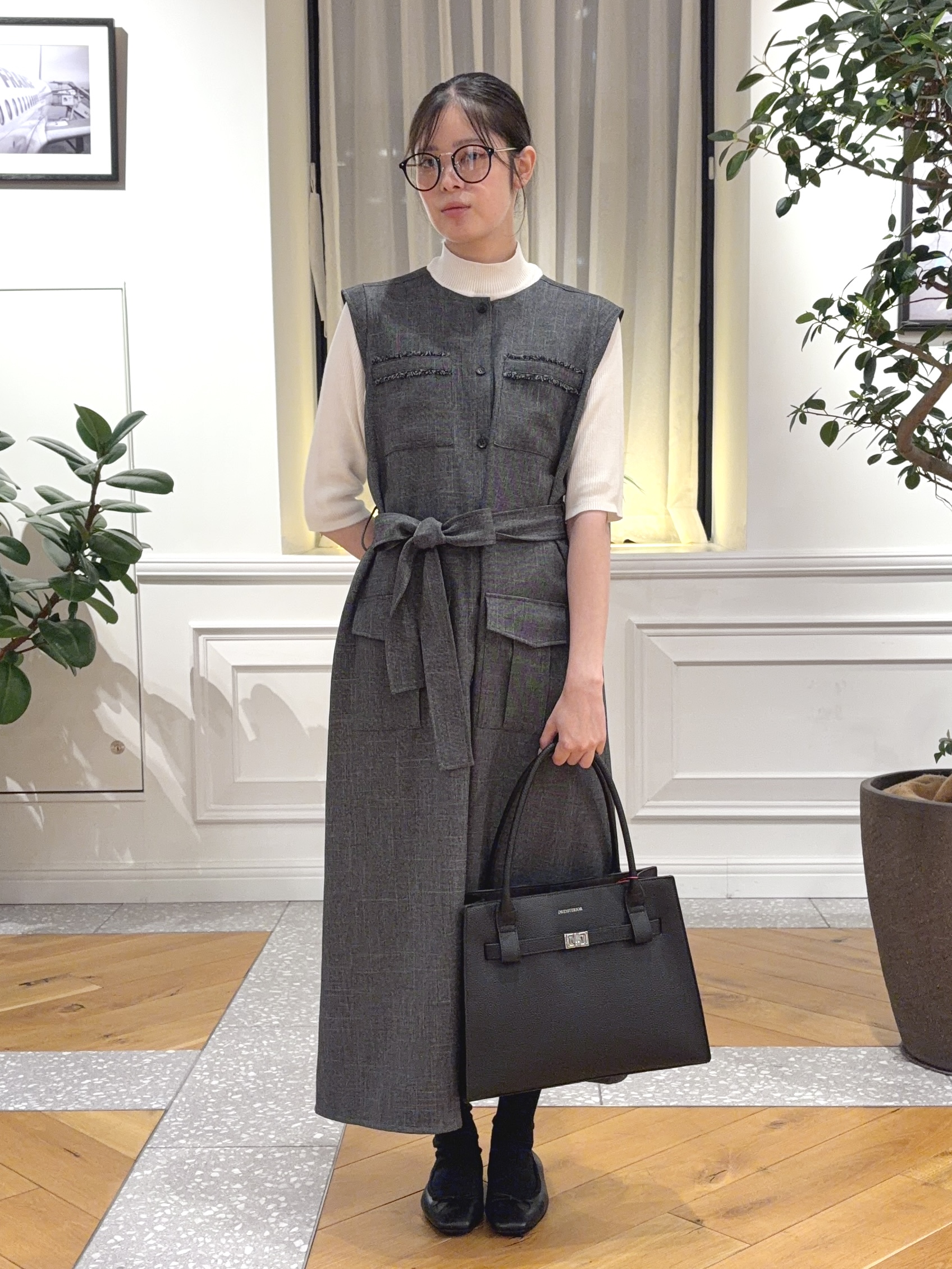 pupiさんの「DRESSTERIOR｜【接触冷感】クールタッチカットハーフスリーブプルオーバー」を使ったコーディネート