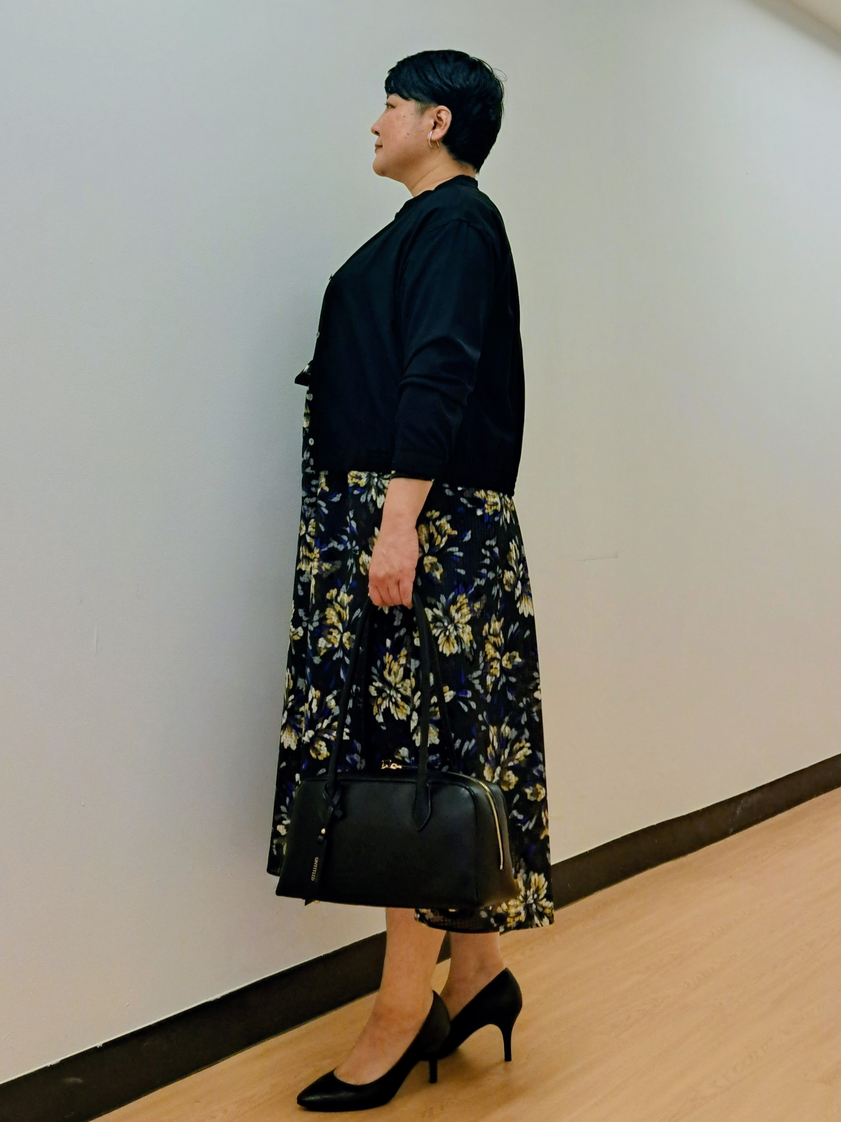 ますこさんの「UNTITLED｜【セットアップ可/秋羽織り】メランジツイルシャツ」を使ったコーディネート