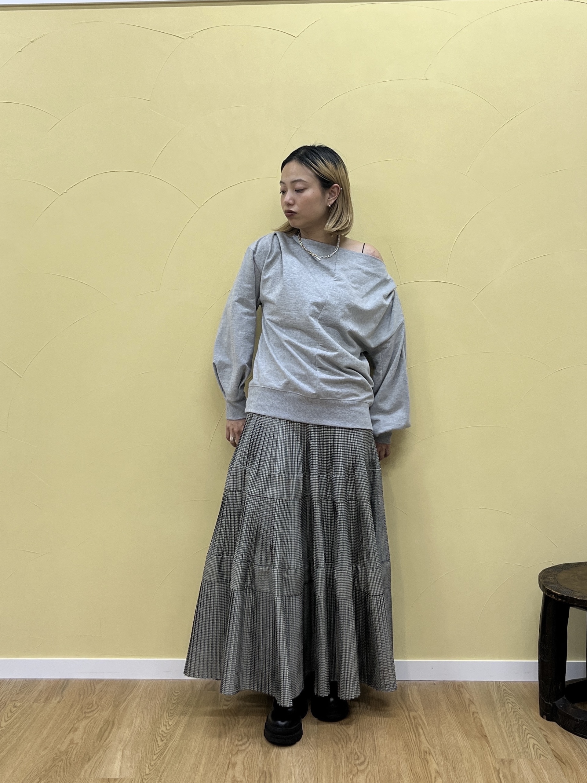 Harukaさんの「INDIVI｜裏毛オフショルカットソー」を使ったコーディネート
