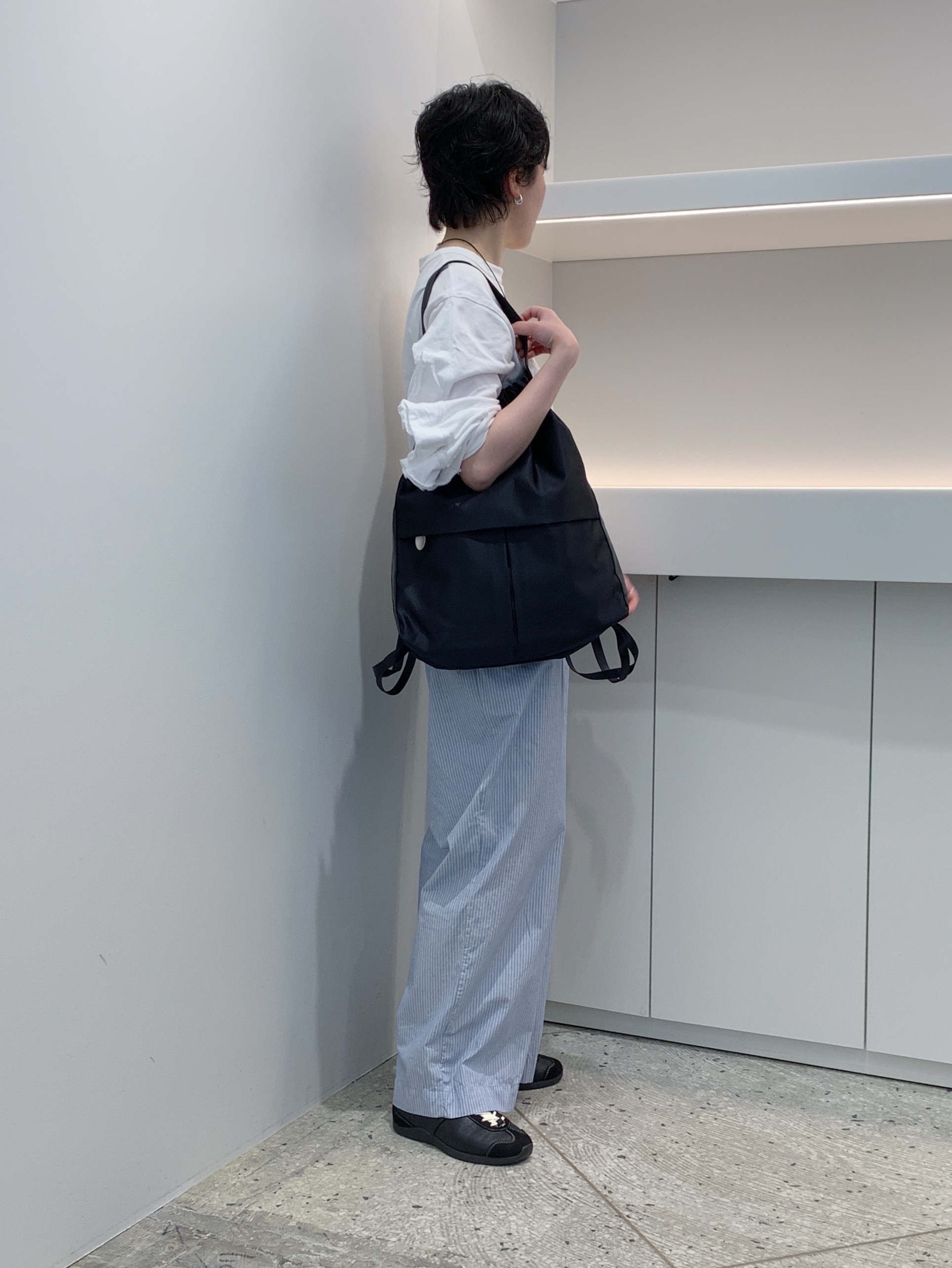 Iさんの「HIROKO HAYASHI｜LUINI SATINE（ルイーニ サティーネ）2wayナップサック」を使ったコーディネート