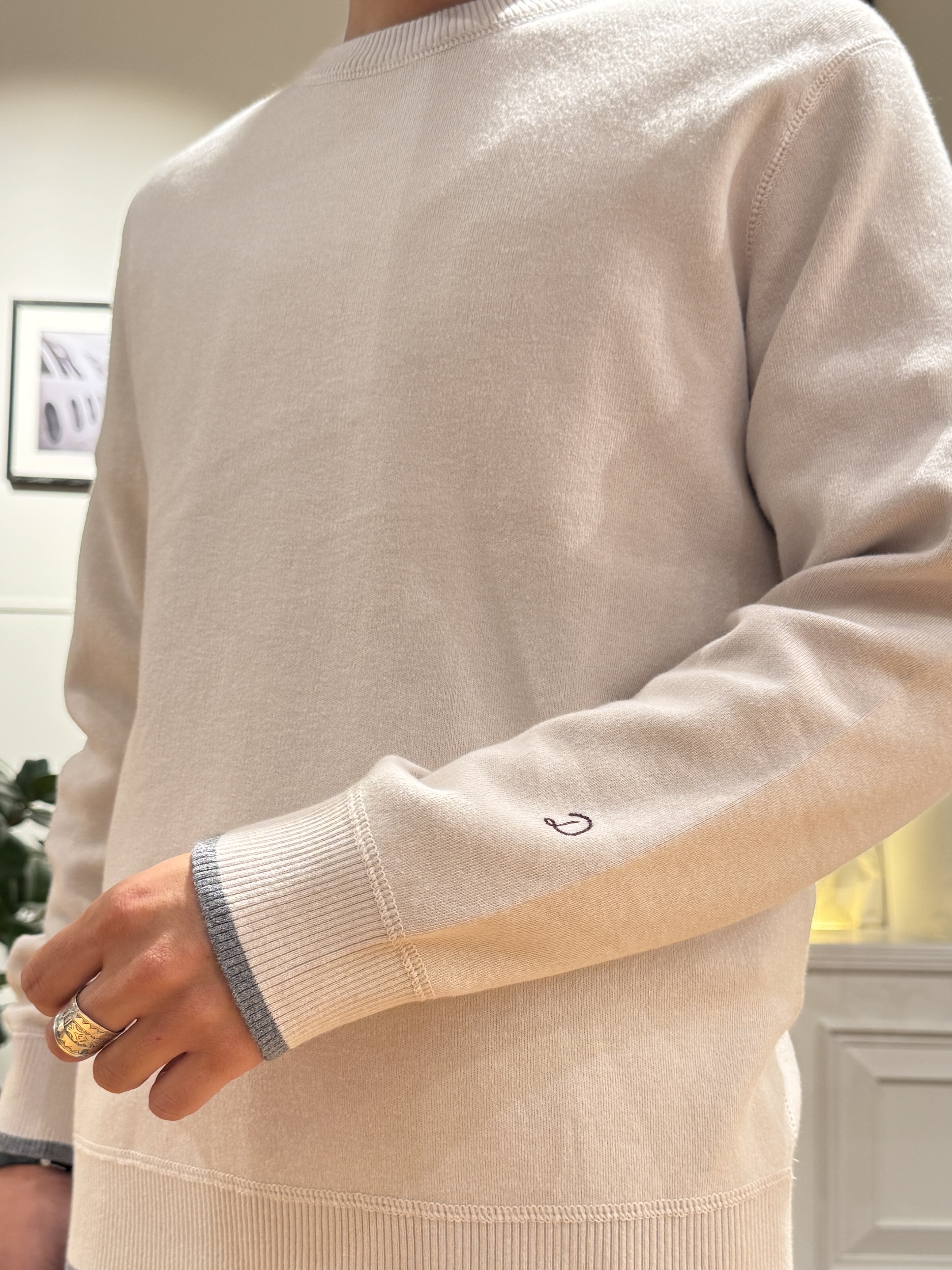 kawarataniさんの「DRESSTERIOR｜【6色展開/洗濯機可】コットンカシミヤ スムースニット」を使ったコーディネート