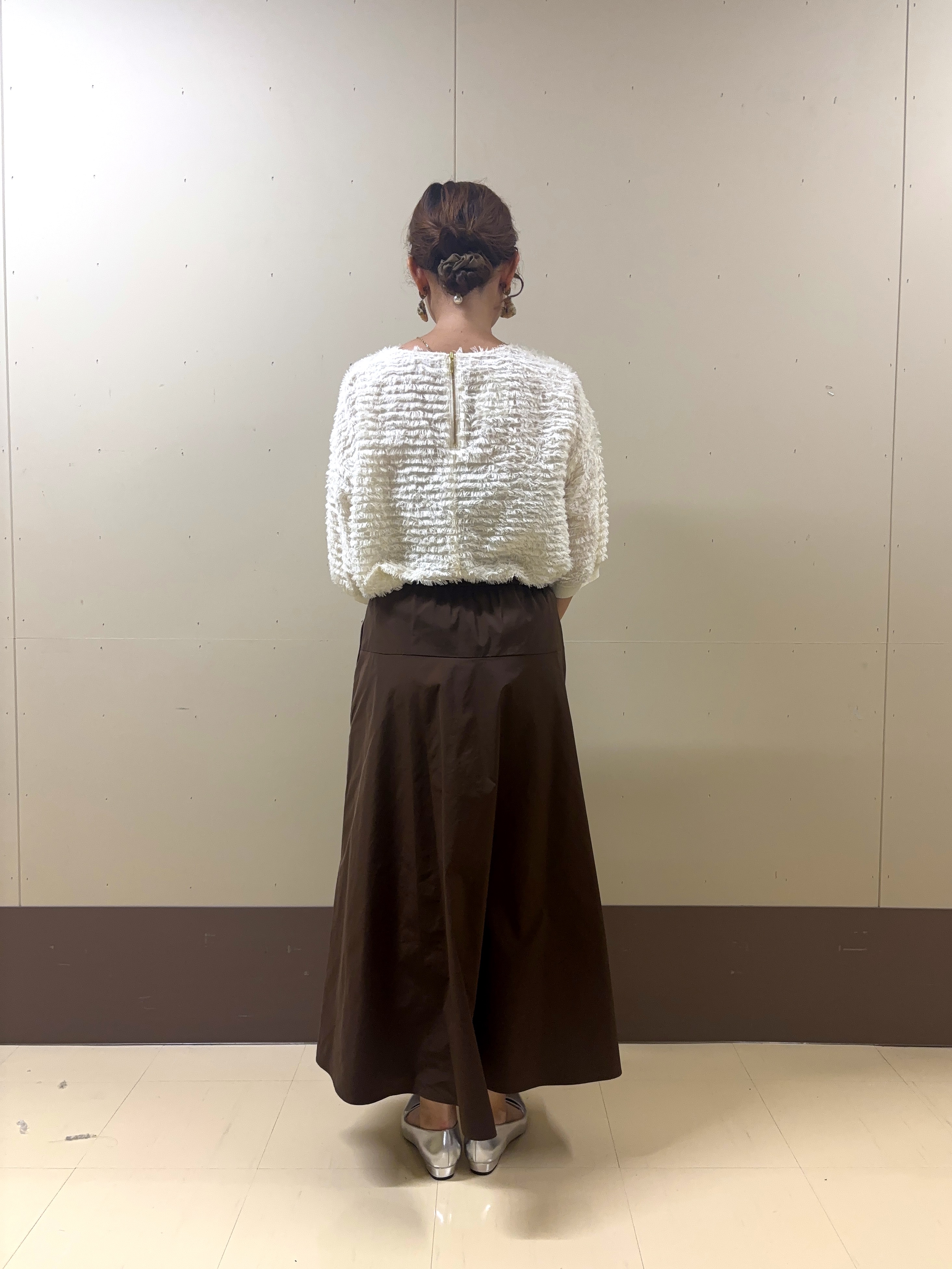 yuriさんの「UNTITLED｜【秋映え/体型カバー】フェザージャガードプルオーバー」を使ったコーディネート