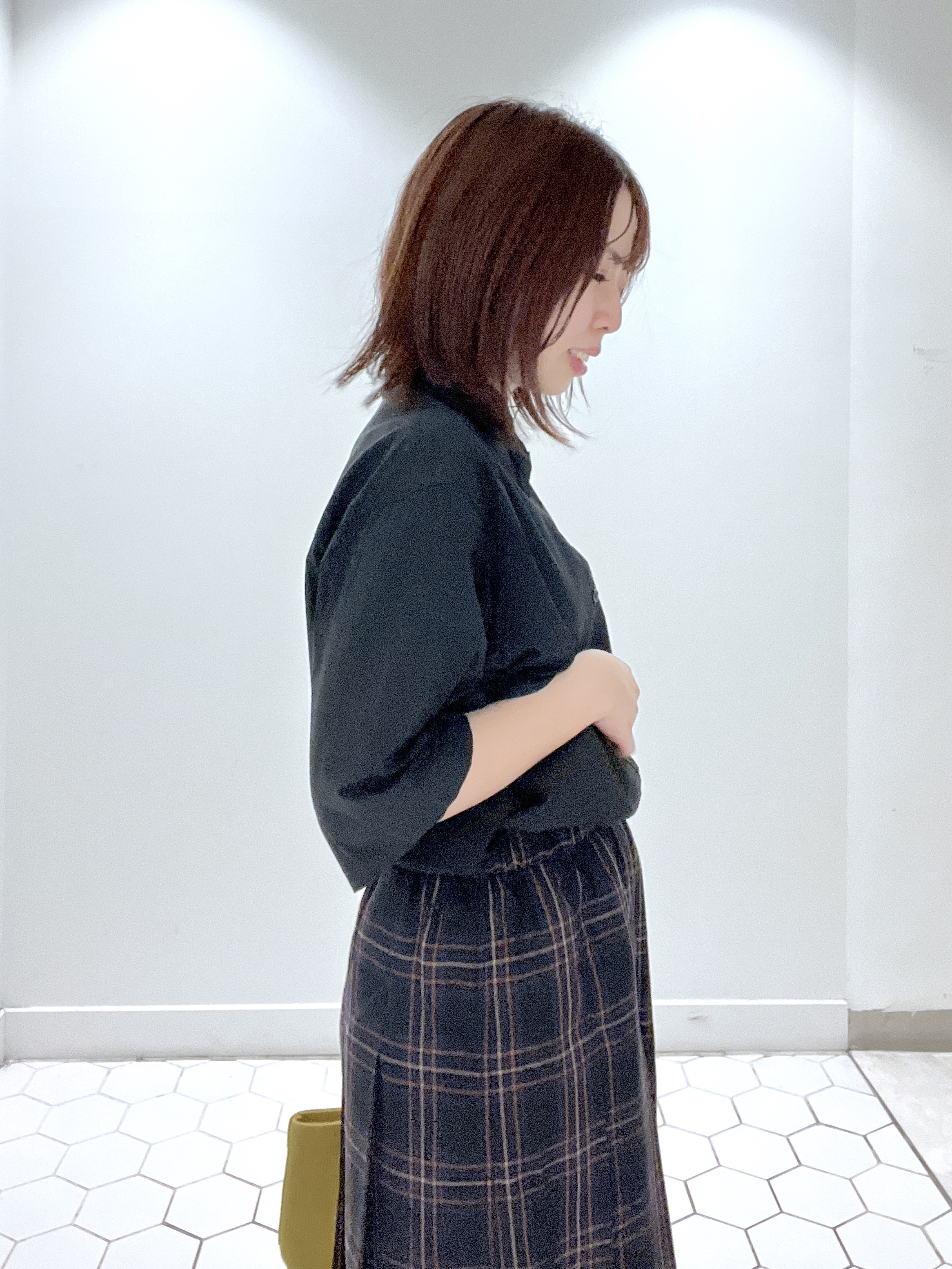 Makinoさんの「Dessin｜多機能素材バンドカラーシャツ」を使ったコーディネート
