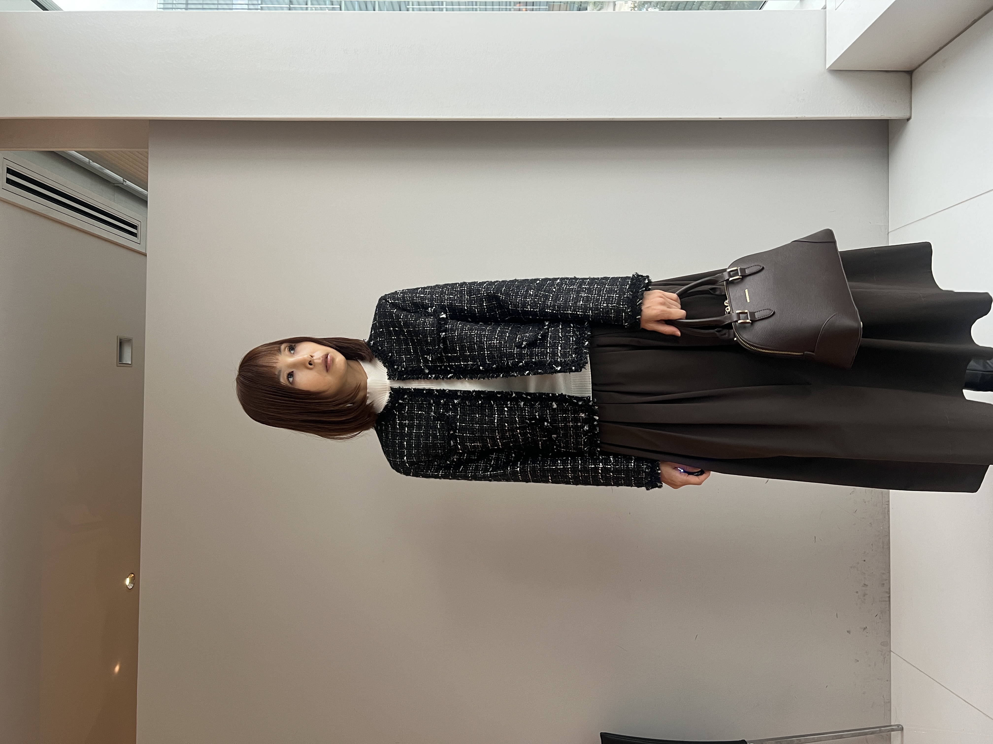 misaさんの「DRESSTERIOR｜◆mica della valle（ミカデラヴァッレ）Katia ハンドバッグ」を使ったコーディネート