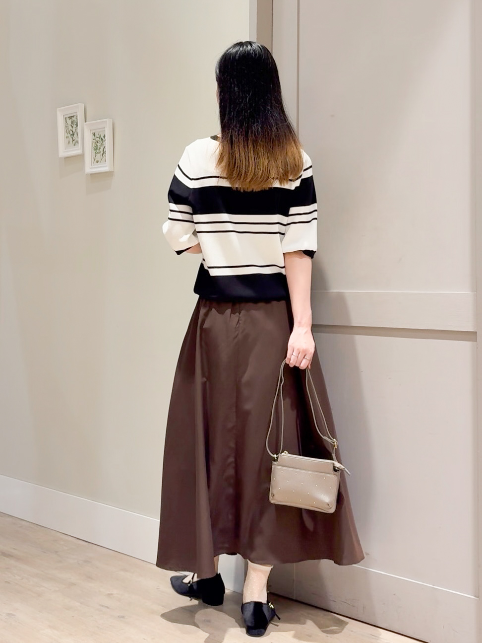Mayuさんの「grove｜軽やかギャザーフレアスカート」を使ったコーディネート