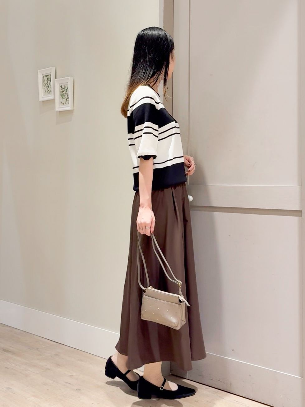 Mayuさんの「grove｜軽やかギャザーフレアスカート」を使ったコーディネート