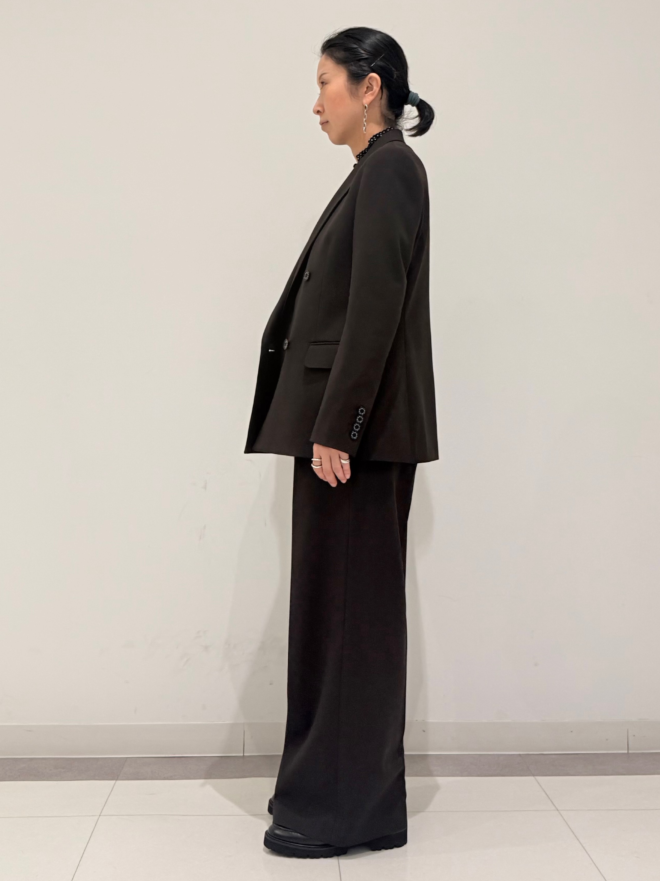 MIYAKAWAさんの「DRESSTERIOR｜【セットアップ可】ブラウンダブルブレストジャケット」を使ったコーディネート