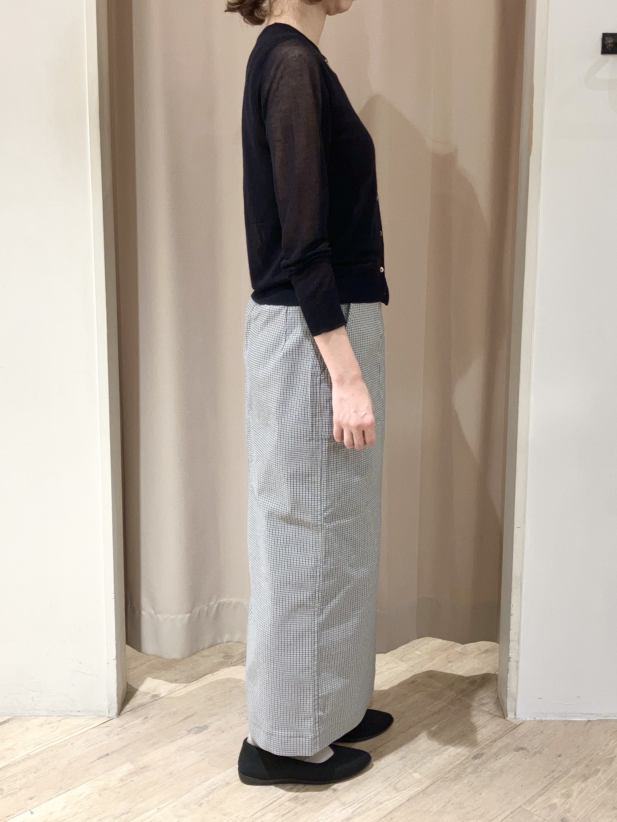 kimiさんの「grove｜高評価！【洗える／名品】大人の透け感、シアーカーディガン」を使ったコーディネート