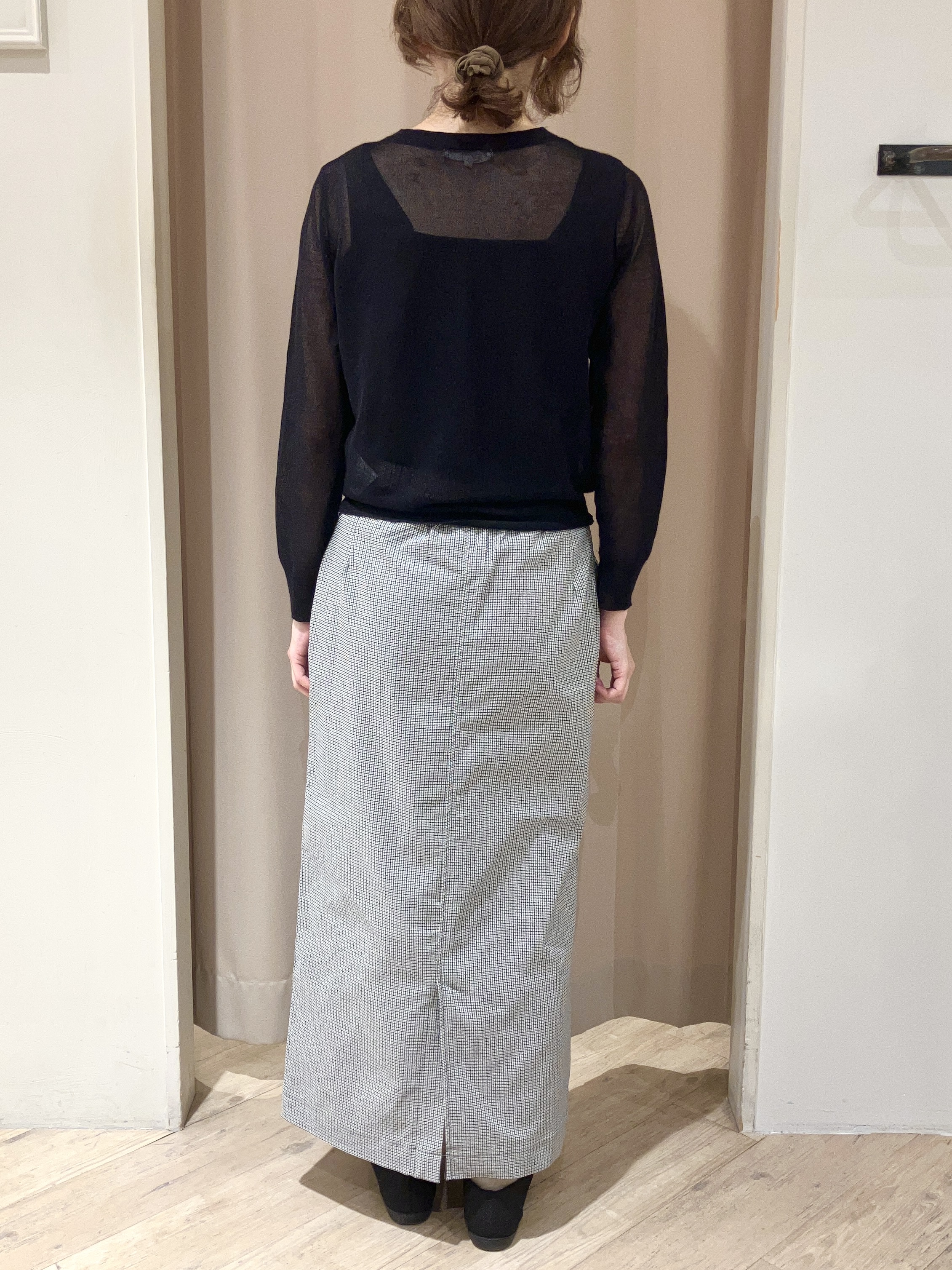 kimiさんの「grove｜高評価！【洗える／名品】大人の透け感、シアーカーディガン」を使ったコーディネート