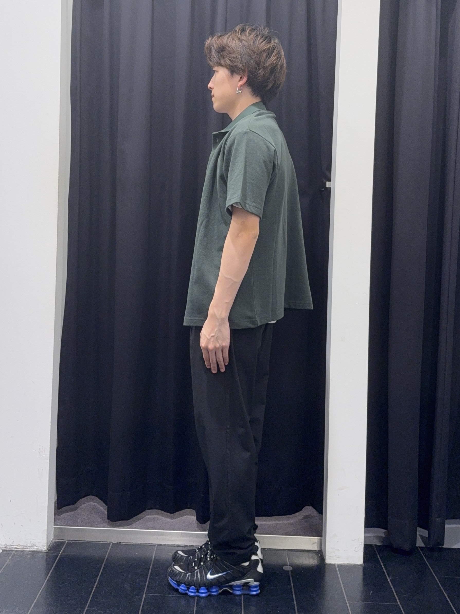 カシマさんの「THE SHOP TK｜【半袖シャツ＋インナー セットアイテム】カノコ半袖シャツ＆半袖Tシャツ」を使ったコーディネート