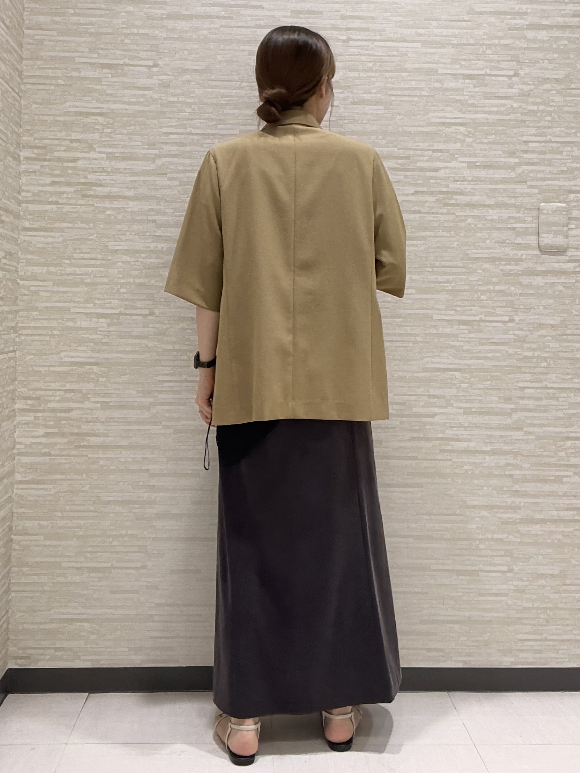 Kataさんの「UNTITLED｜【秋めきリラクシー/セットアップ可】ヴィンテージライク ロングスカート」を使ったコーディネート