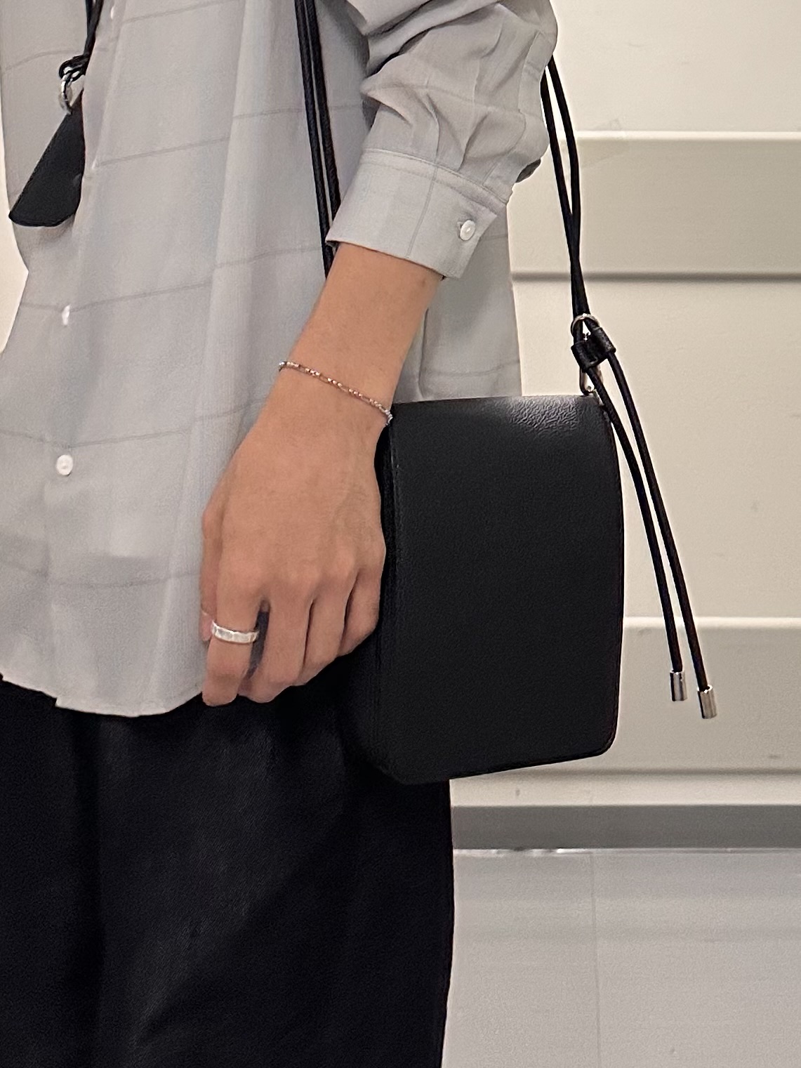 岡崎喬太さんの「tk.TAKEO KIKUCHI｜【接触冷感】シアーチェックシャツ」を使ったコーディネート