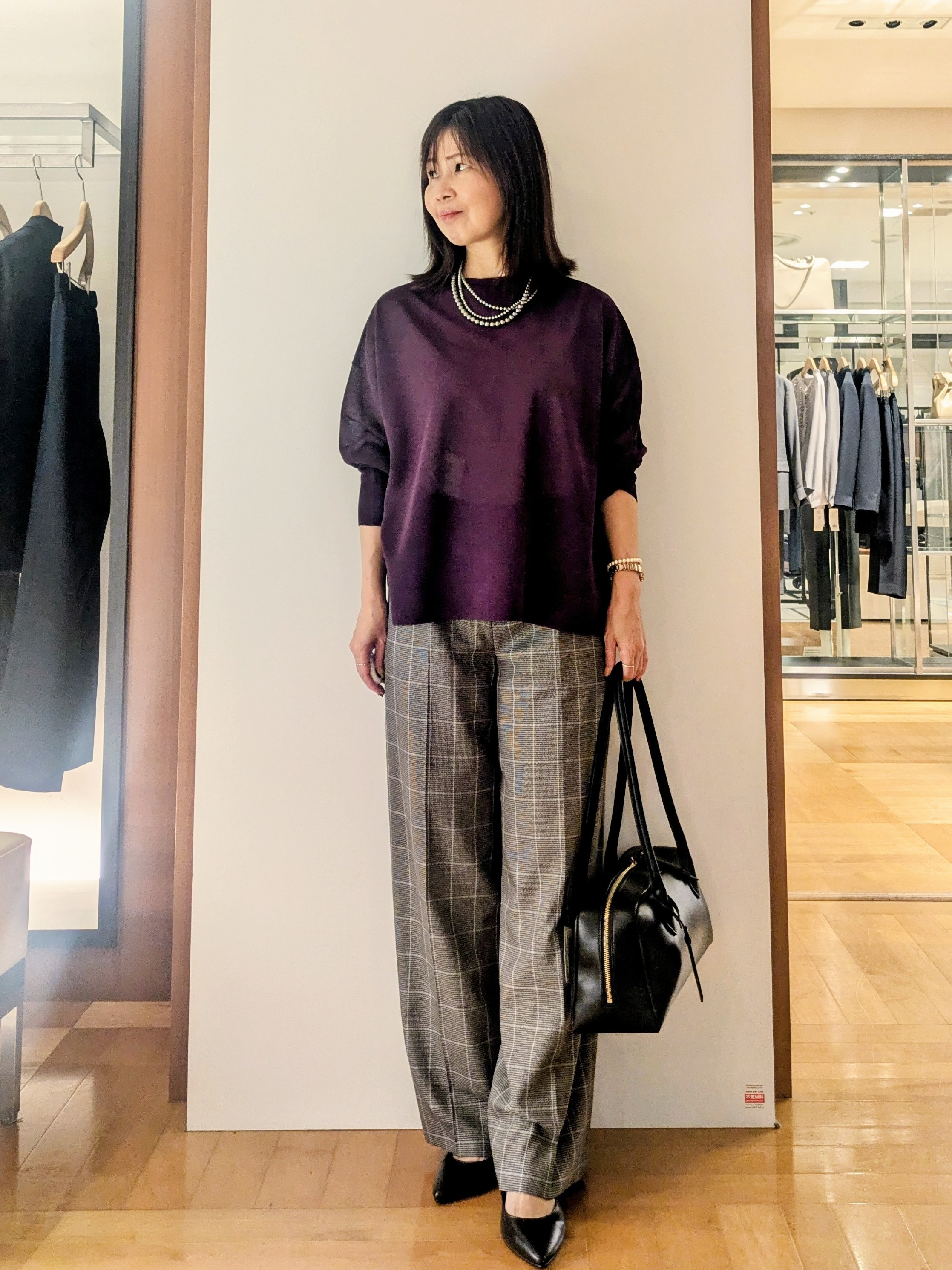 laverさんの「UNTITLED｜【アンサンブル可/秋羽織り/シアー】前後2WAYカーディガン」を使ったコーディネート