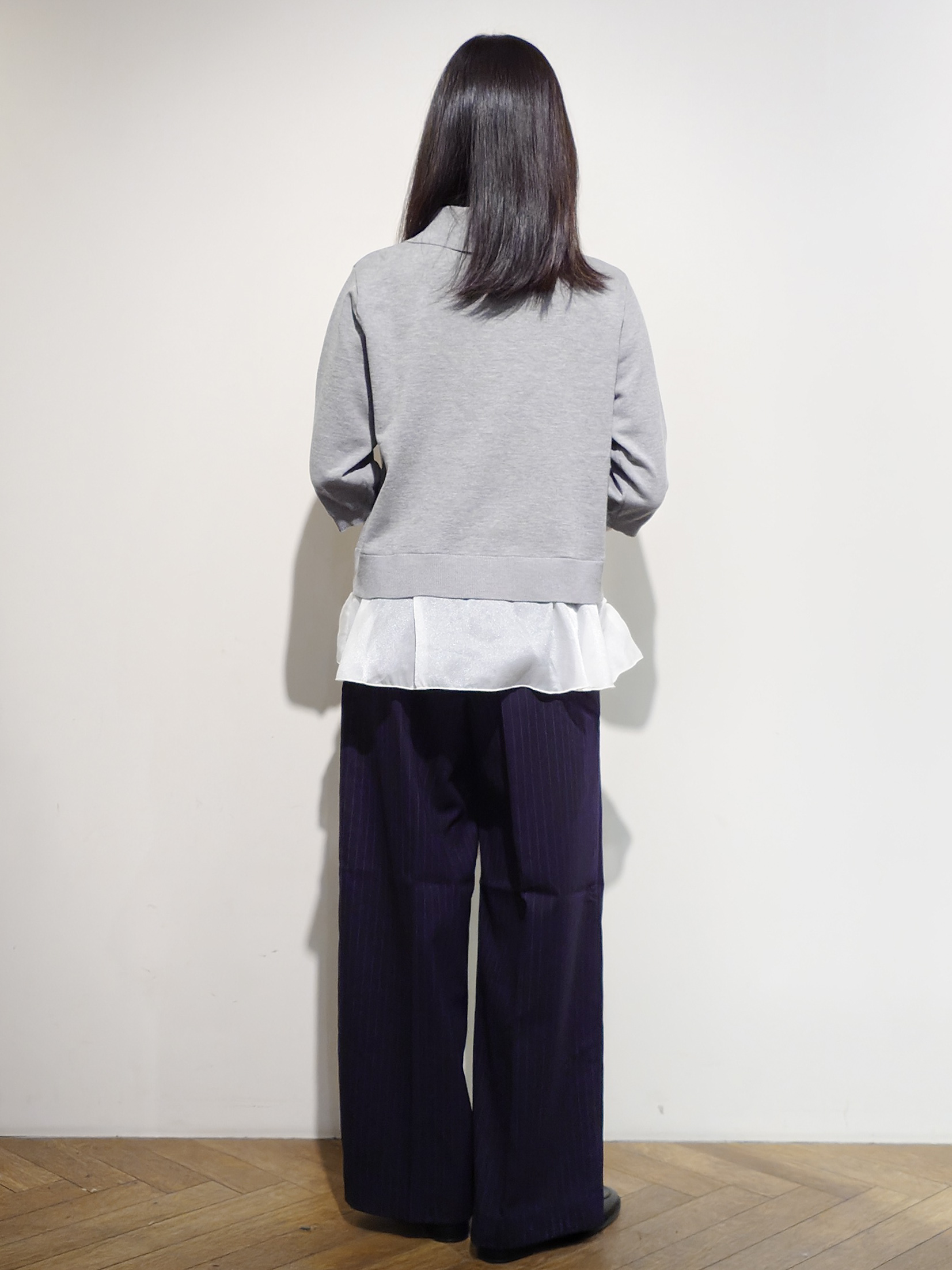 Uさんの「OPAQUE.CLIP｜裾シアードッキングニット【洗濯機OK】」を使ったコーディネート