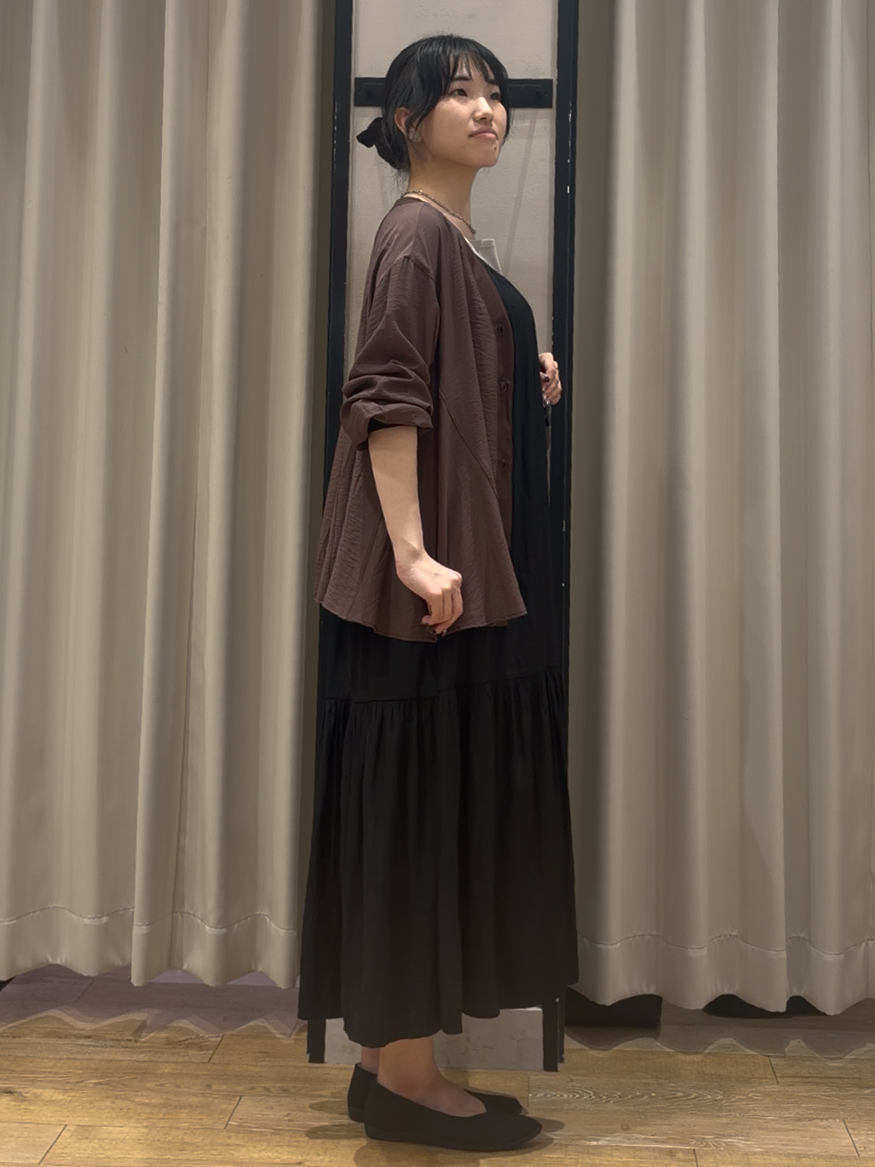 RUKAさんの「grove｜シアーシャツカーディガン」を使ったコーディネート
