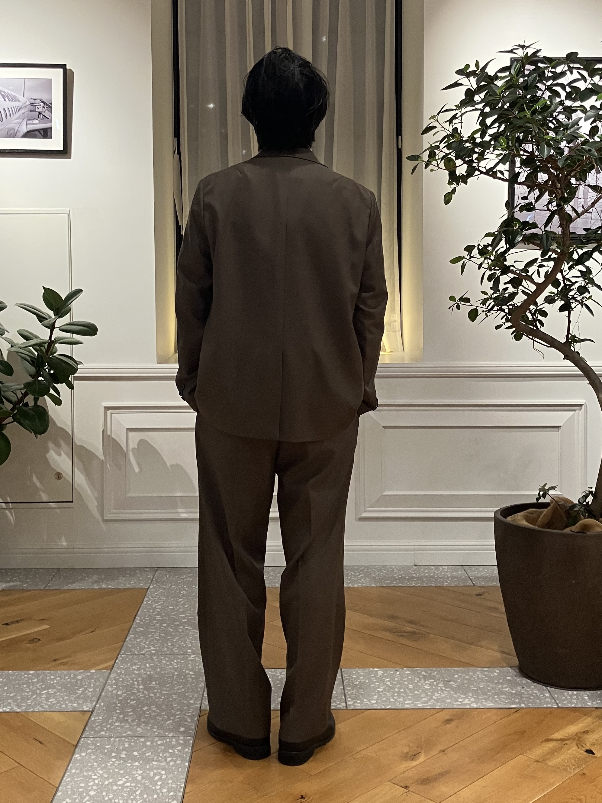 junyaさんの「DRESSTERIOR｜【セットアップ可】イージーケア ウールブレンドジャケット」を使ったコーディネート