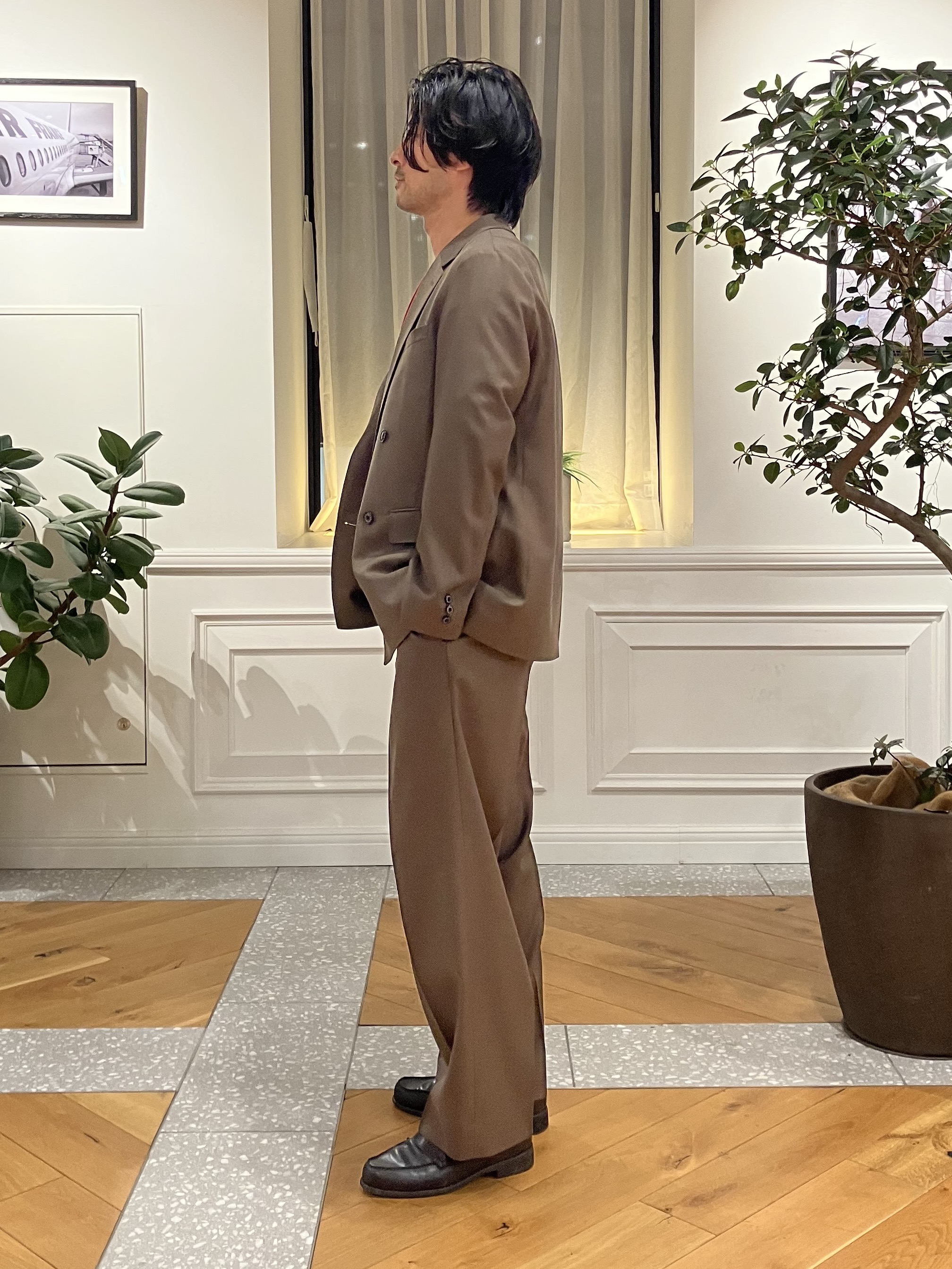 junyaさんの「DRESSTERIOR｜【セットアップ可】イージーケア ウールブレンドジャケット」を使ったコーディネート