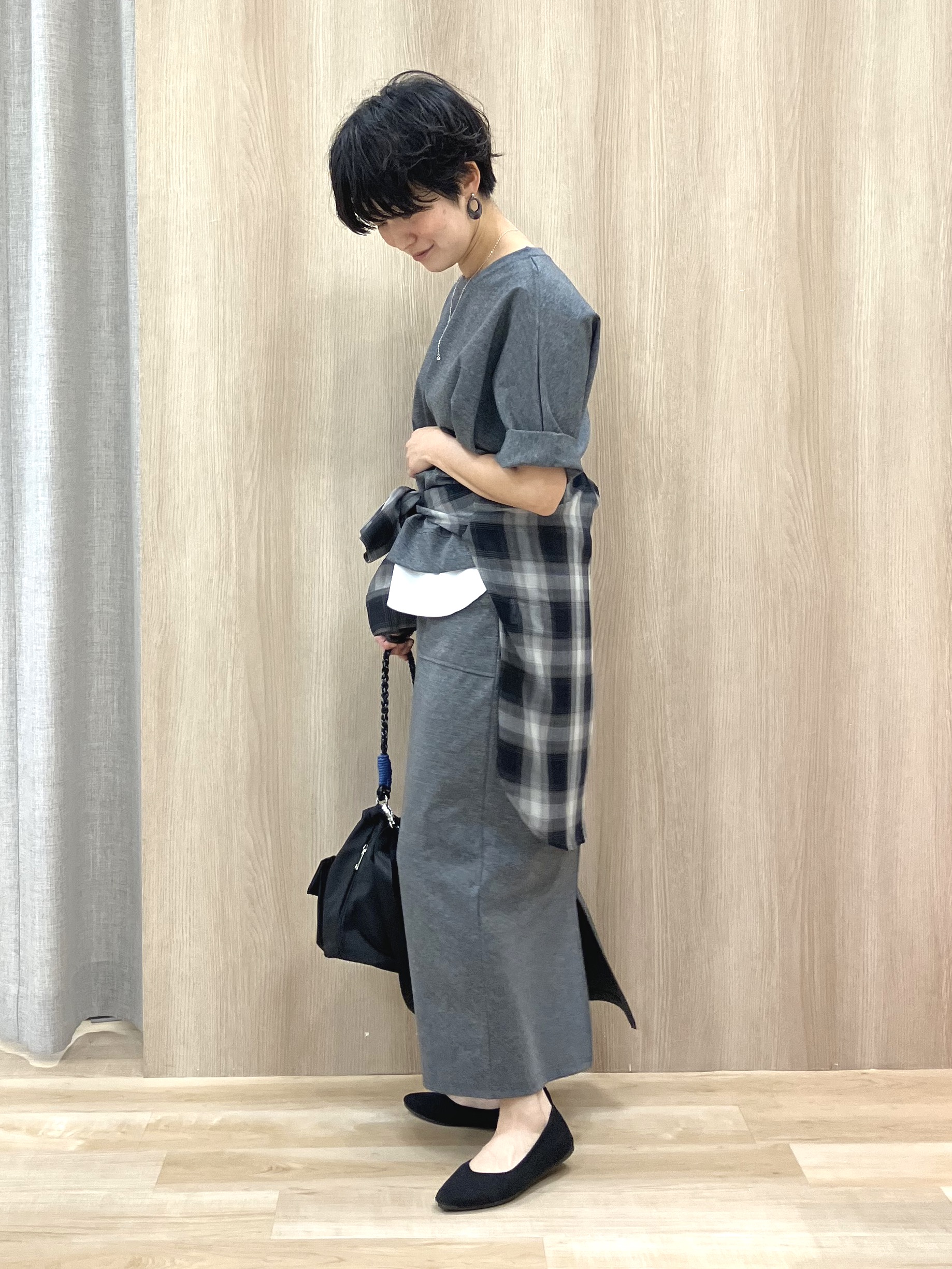 Keiさんの「grove｜【着回し◎】レイヤード風セットアップ」を使ったコーディネート