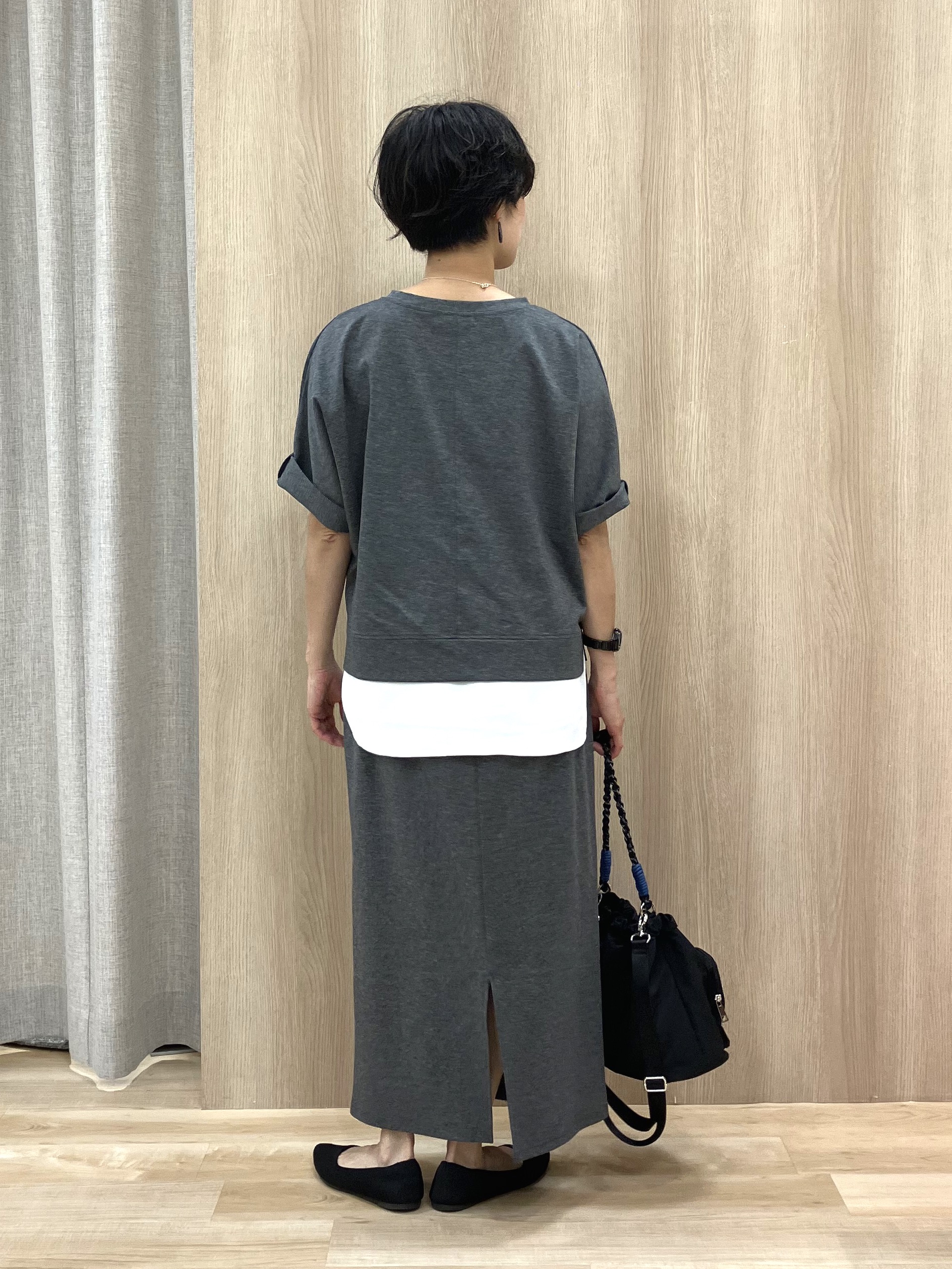 Keiさんの「grove｜【着回し◎】レイヤード風セットアップ」を使ったコーディネート