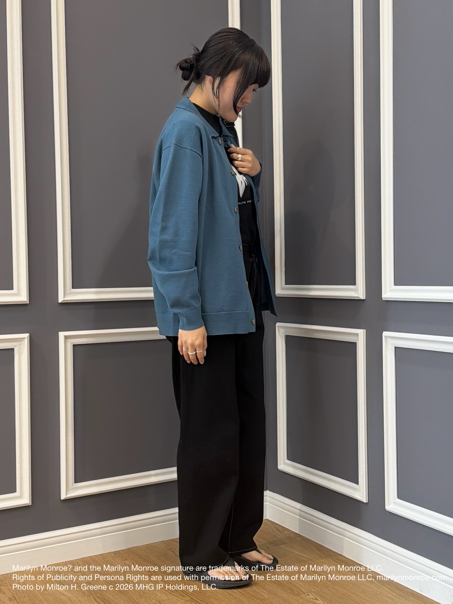 Akutagawaさんの「TAKEO KIKUCHI｜【別注】マリリン・モンロー/フォトTシャツ」を使ったコーディネート