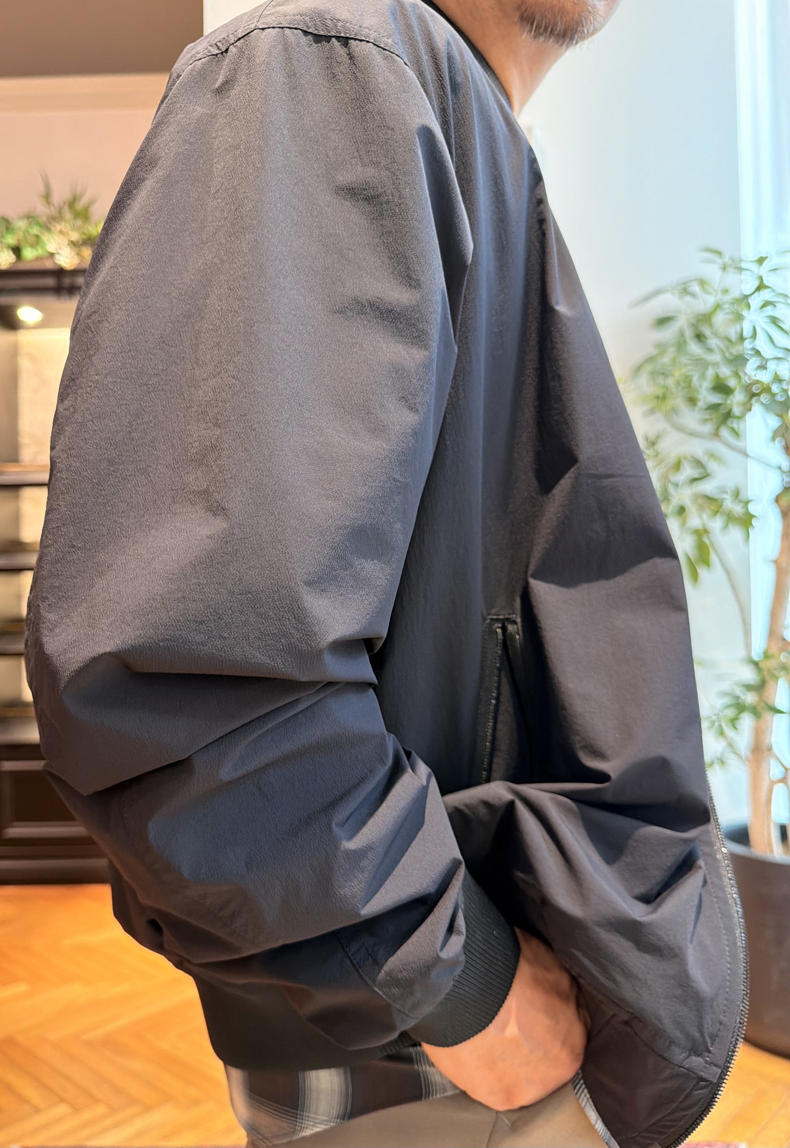 鶴田大士さんの「DRESSTERIOR｜【干場義雅&times;K－3B&times;DRESSTERIOR】ブラックMA－1」を使ったコーディネート