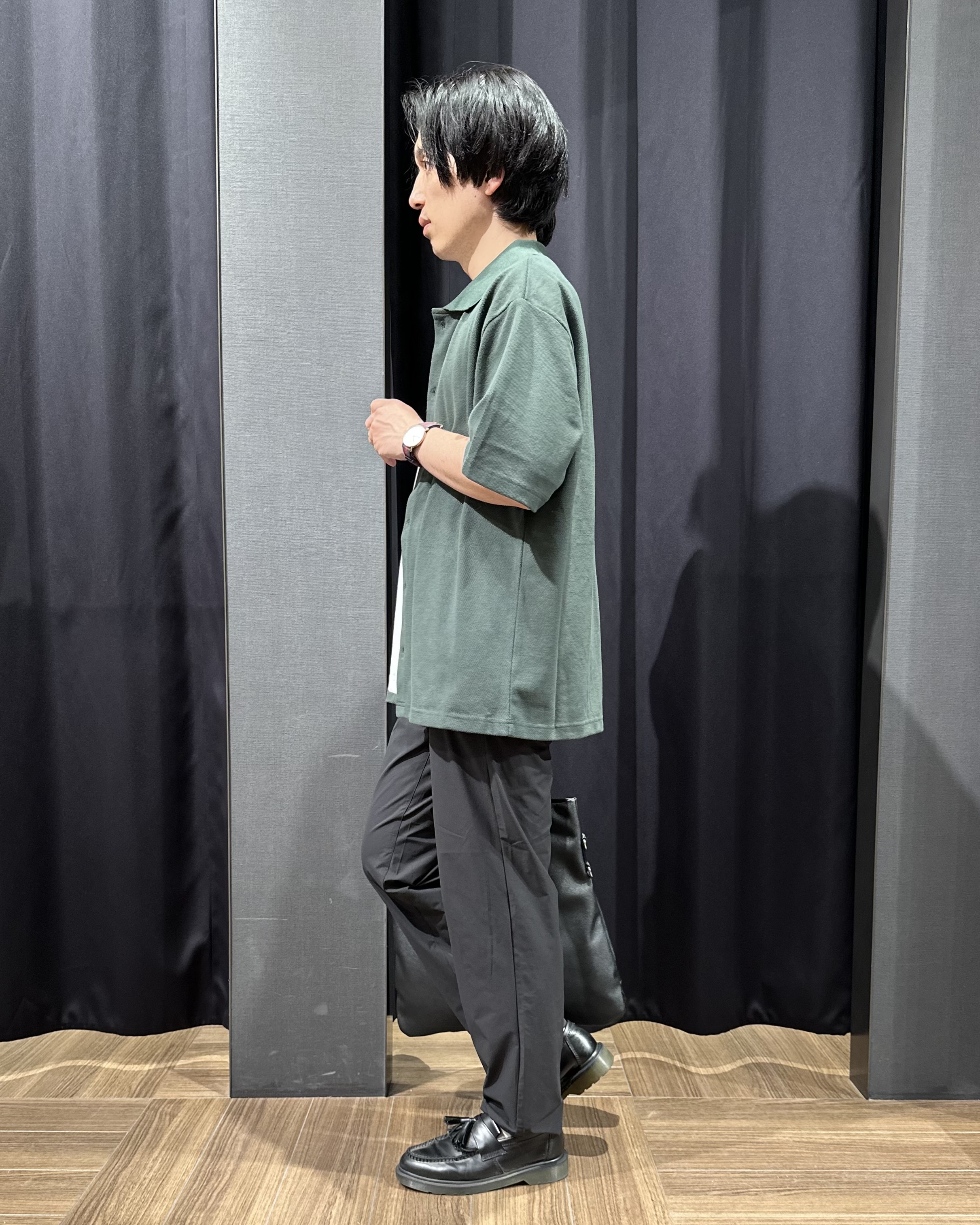 tomoyaさんの「THE SHOP TK｜【半袖シャツ＋インナー セットアイテム】カノコ半袖シャツ＆半袖Tシャツ」を使ったコーディネート