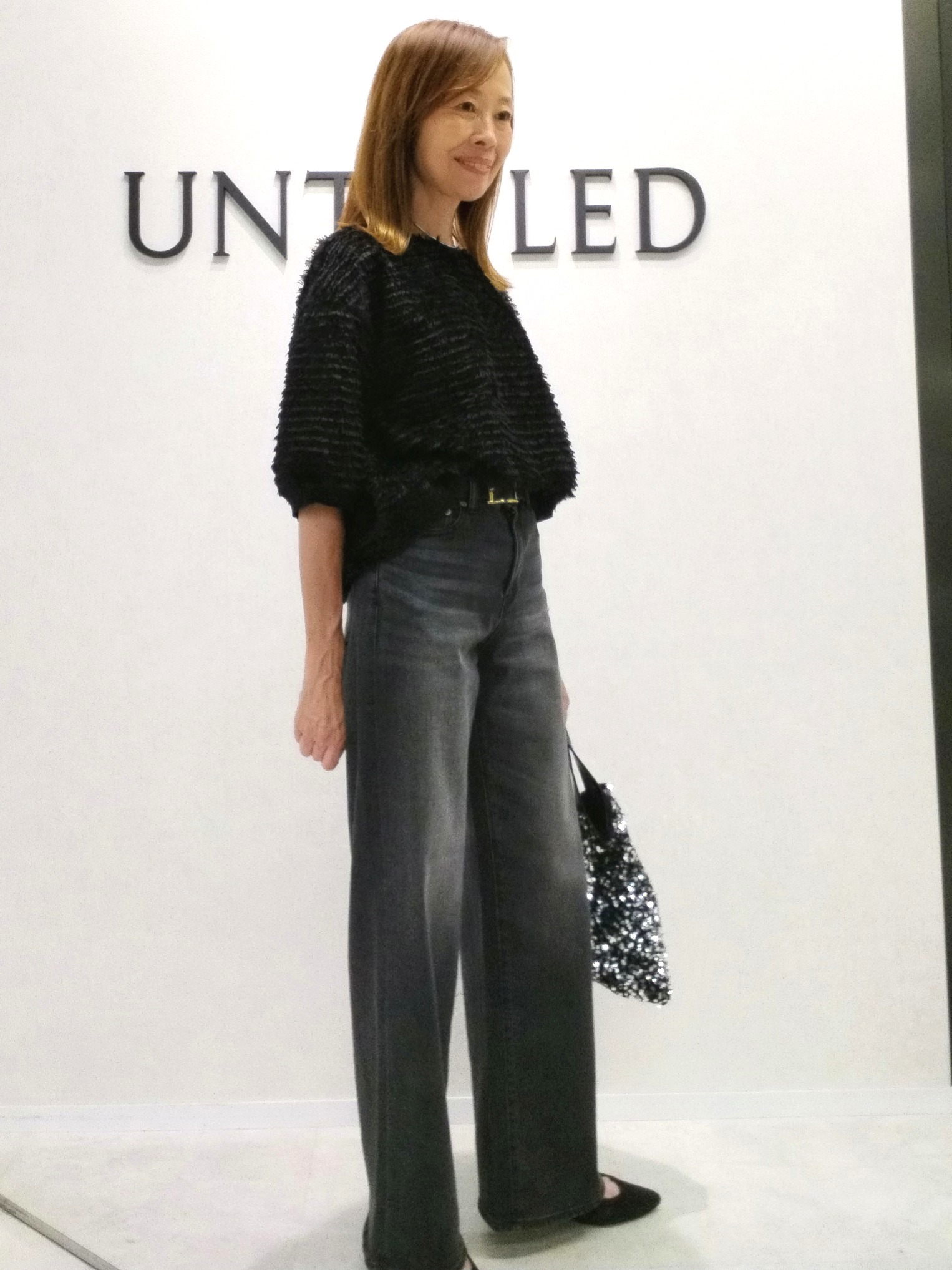 もりさんの「UNTITLED｜【秋映え/体型カバー】フェザージャガードプルオーバー」を使ったコーディネート