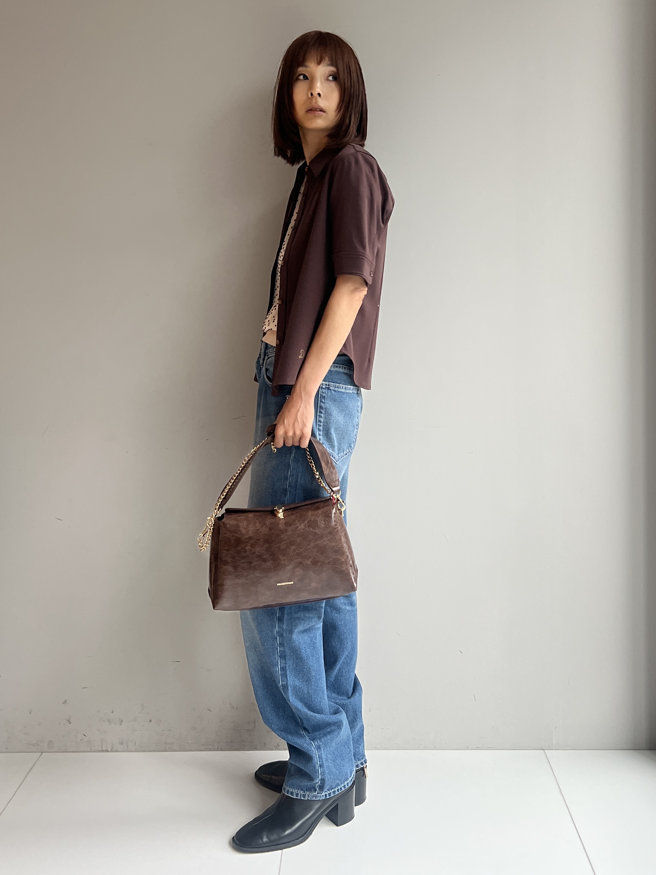 misaさんの「DRESSTERIOR｜【接触冷感／抗菌防臭／消臭】ICE CLEAR COTTON ハーフスリーブシャツ」を使ったコーディネート