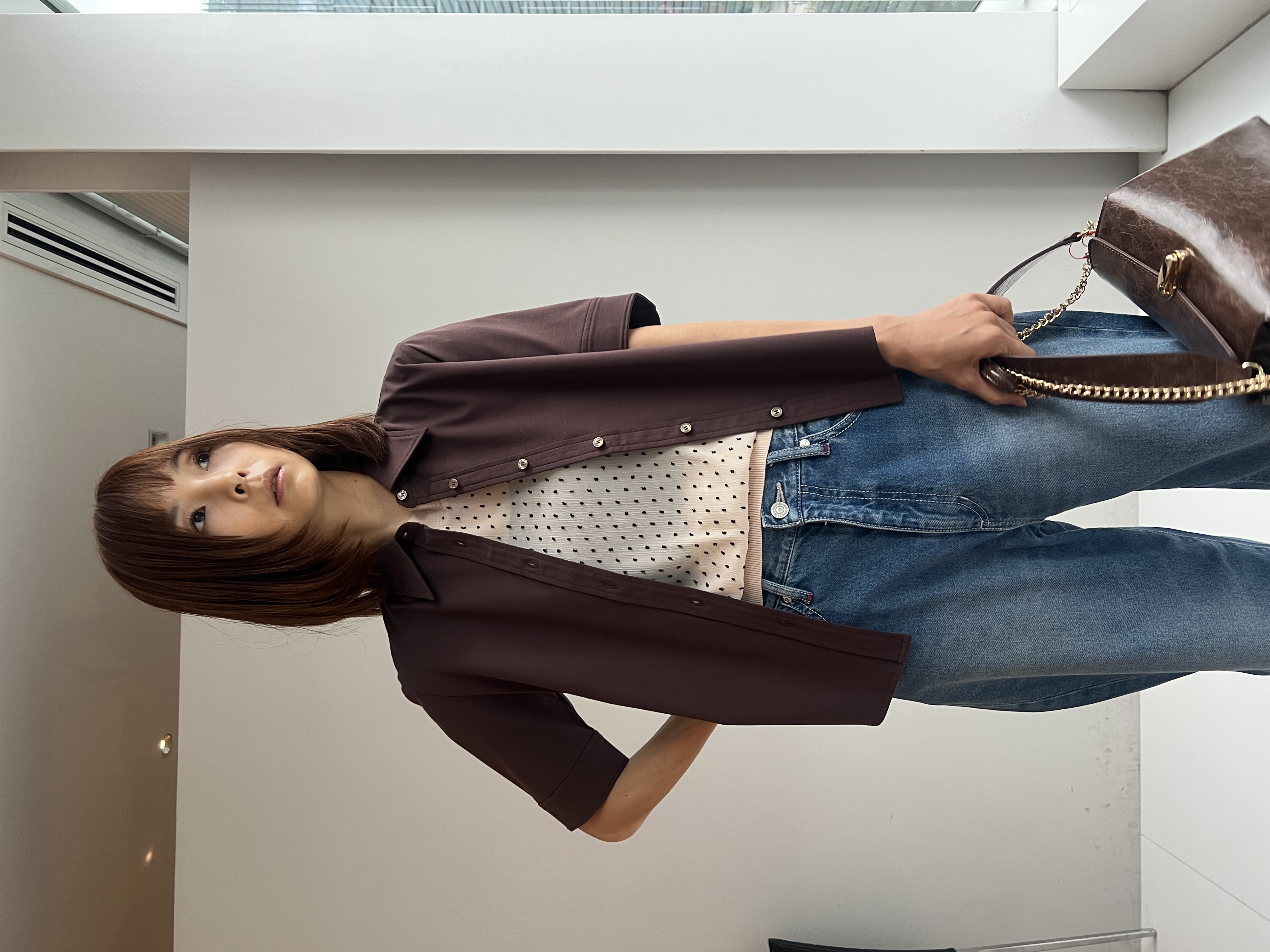 misaさんの「DRESSTERIOR｜【接触冷感／抗菌防臭／消臭】ICE CLEAR COTTON ハーフスリーブシャツ」を使ったコーディネート