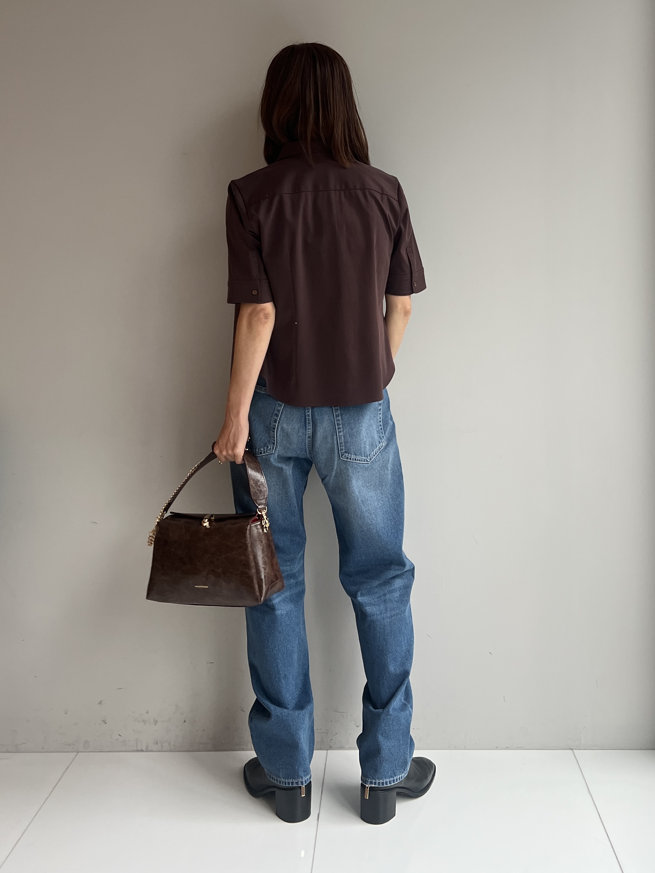 misaさんの「DRESSTERIOR｜【接触冷感／抗菌防臭／消臭】ICE CLEAR COTTON ハーフスリーブシャツ」を使ったコーディネート